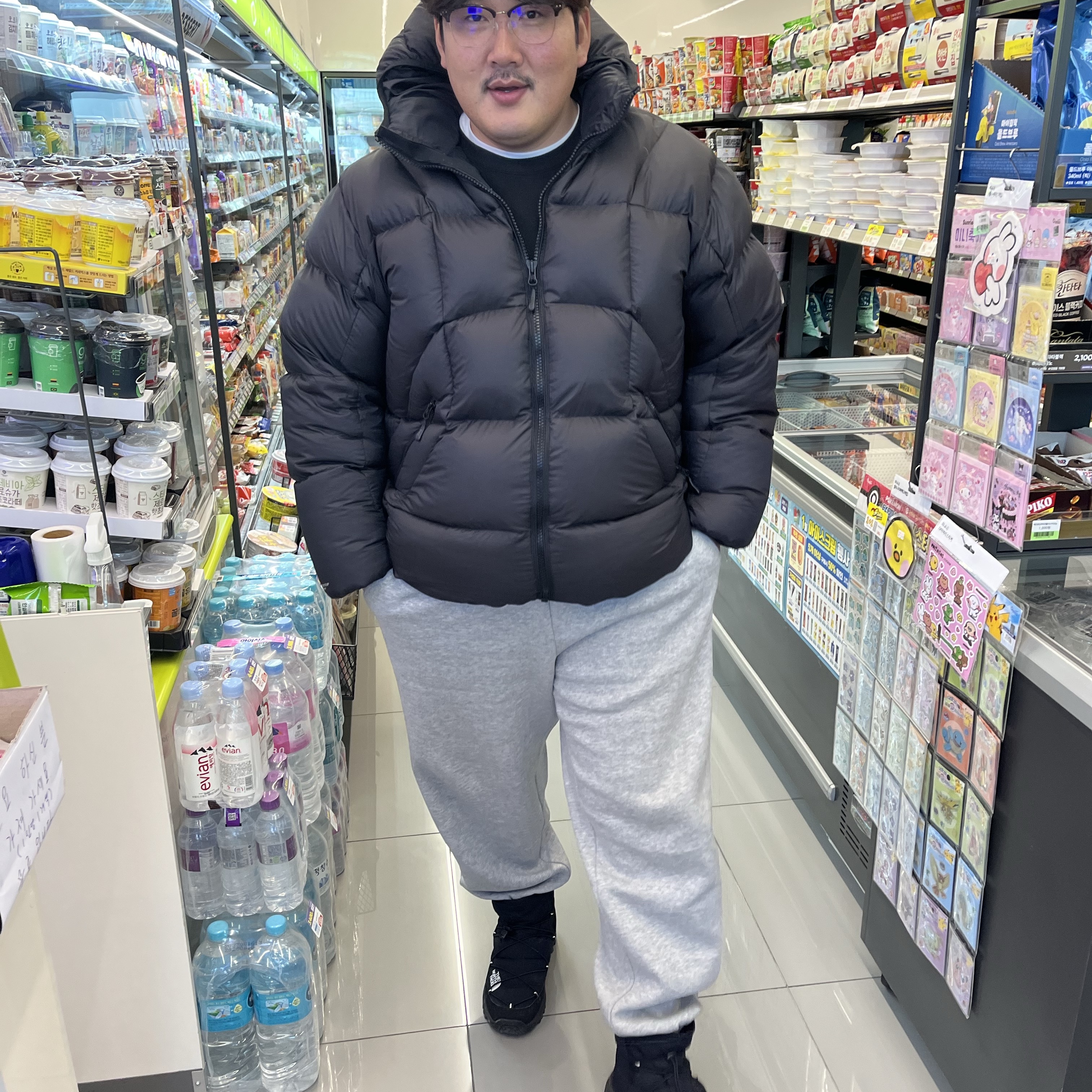 Palace Pertex Frost Balaclava Puffa Black - 22FW 착용 스타일