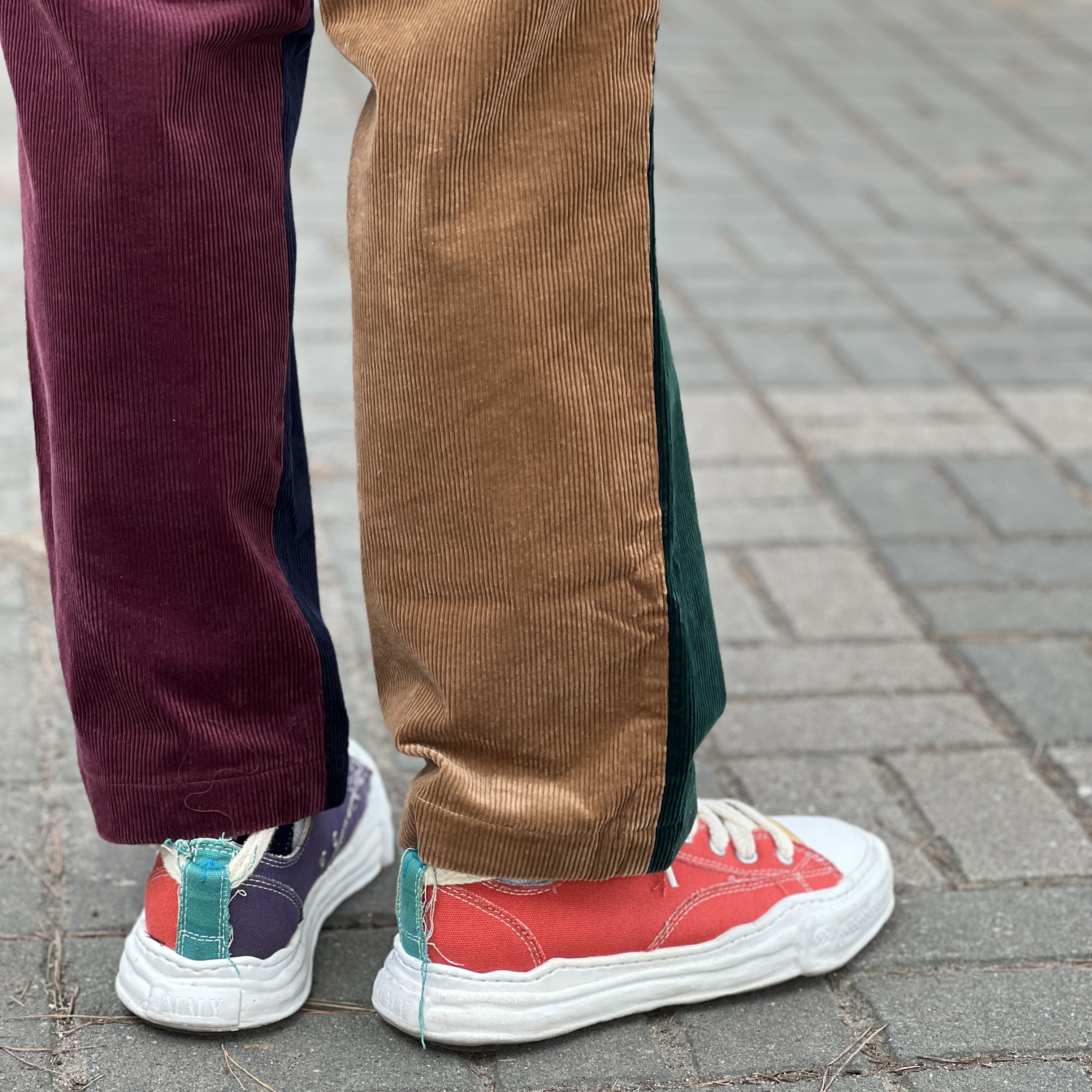 Maison Mihara Yasuhiro x Nigel Cabourn Low Cut Sneakers Multi 착용 스타일 - 4