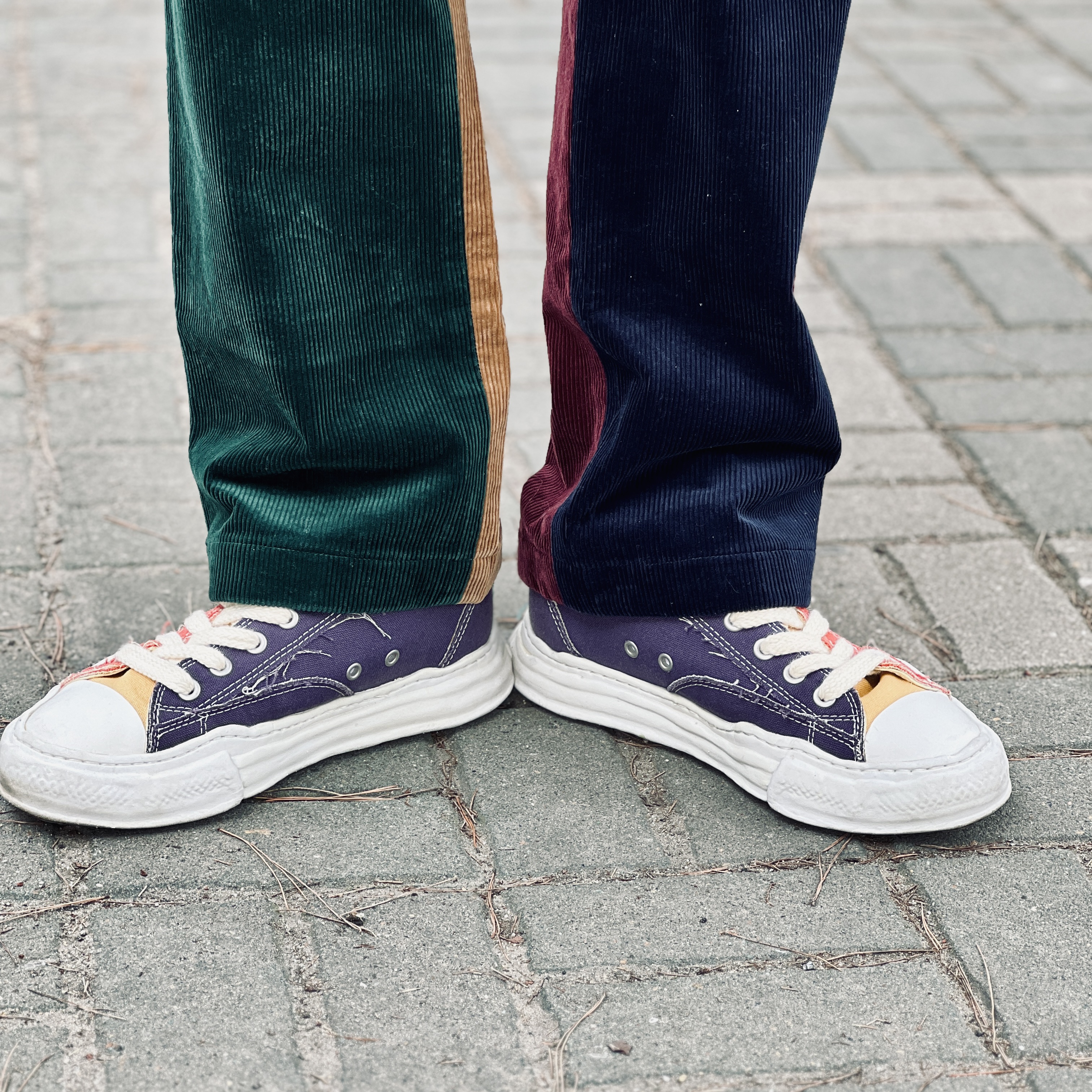 Maison Mihara Yasuhiro x Nigel Cabourn Low Cut Sneakers Multi 착용 스타일 - 3