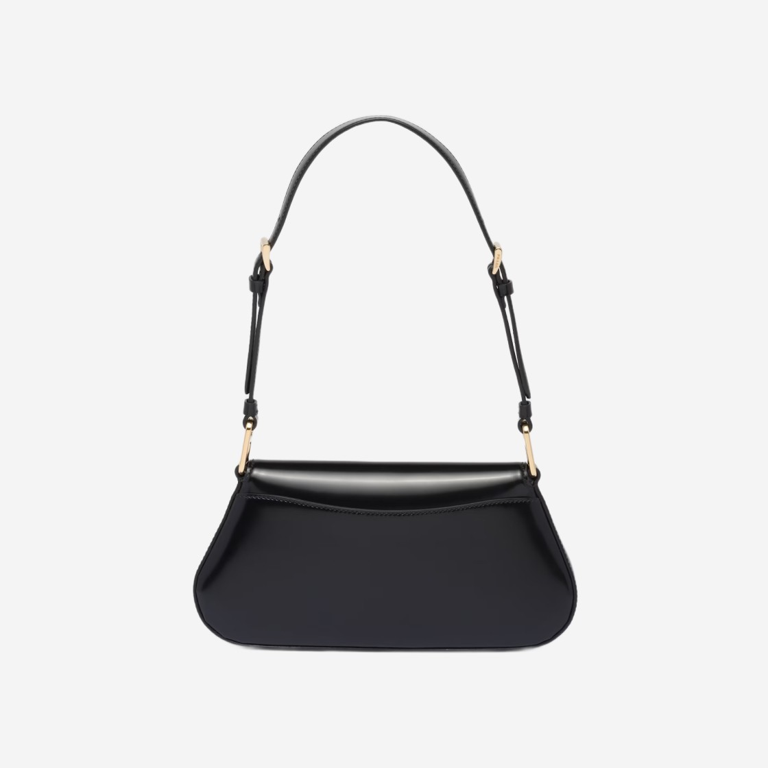 Prada Brushed Leather Shoulder Bag Black 상세 이미지 3