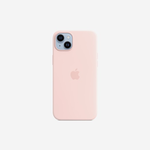 애플 맥세이프형 아이폰 14 실리콘 케이스 초크 핑크