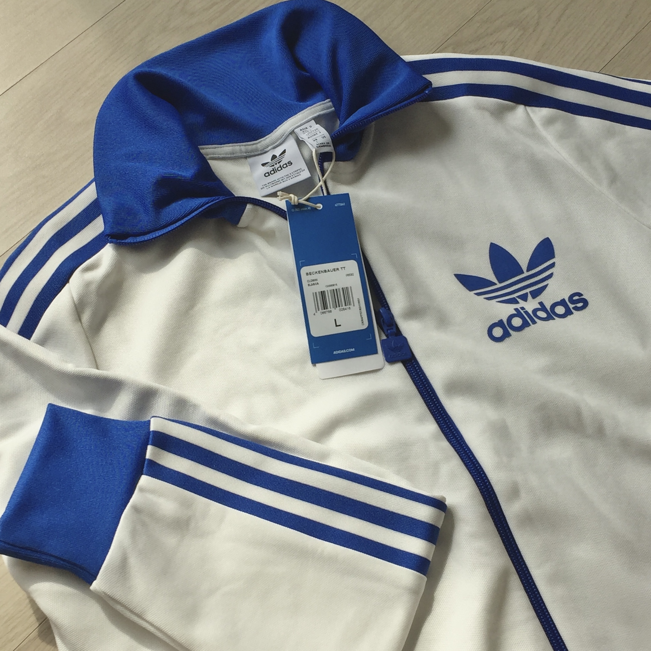 (W) Adidas Originals Beckenbauer Track Top Cloud White - KR Sizing 착용 스타일 - 3