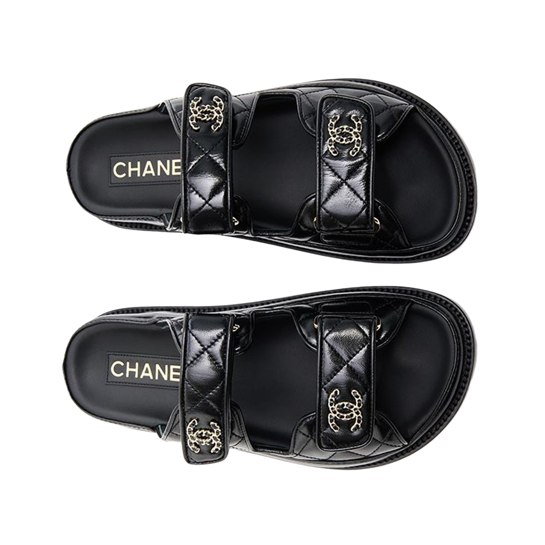 (W) 샤넬 뮬 램스킨 & 블랙((W) Chanel Mules Lambskin & Black) - 2