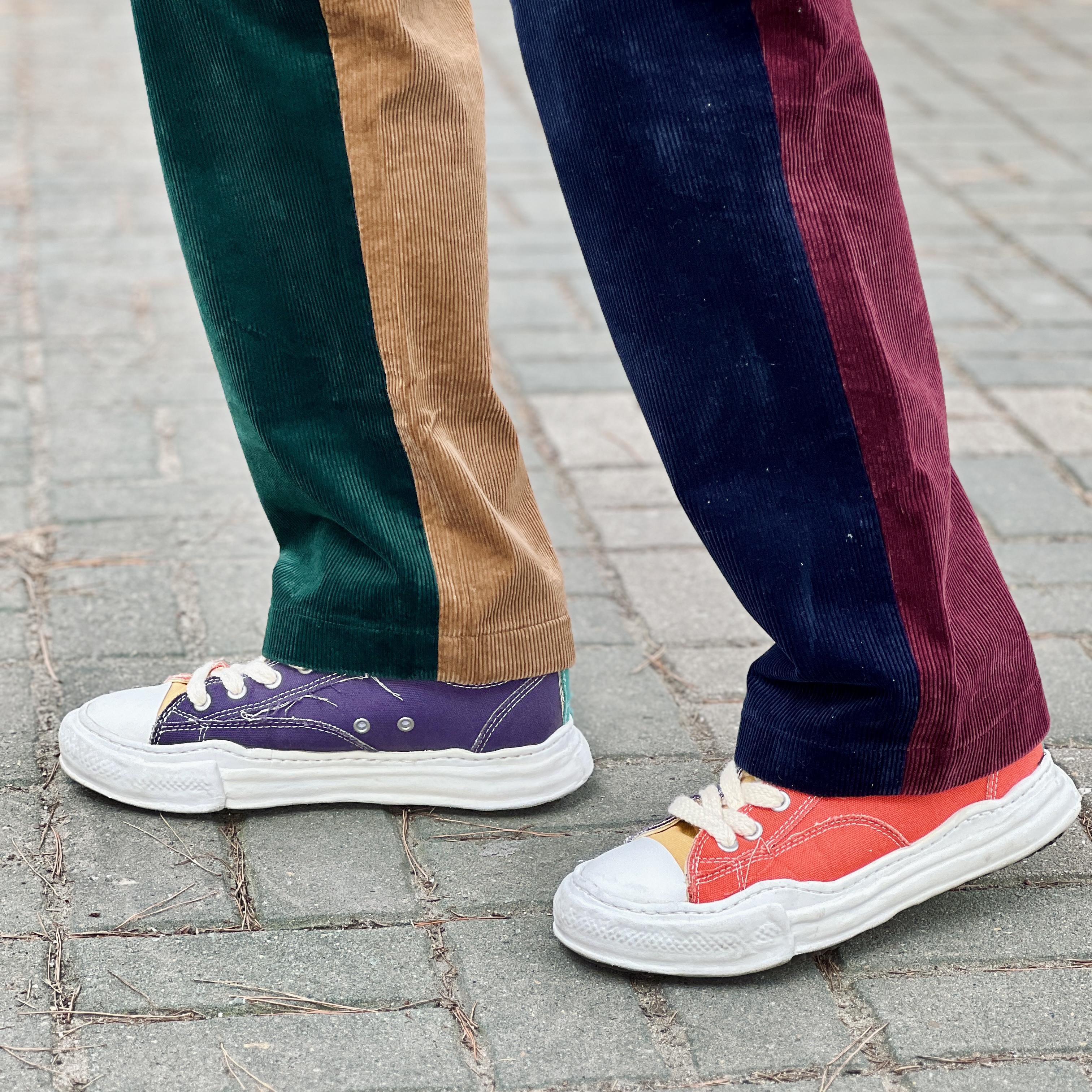 Maison Mihara Yasuhiro x Nigel Cabourn Low Cut Sneakers Multi 착용 스타일 - 2
