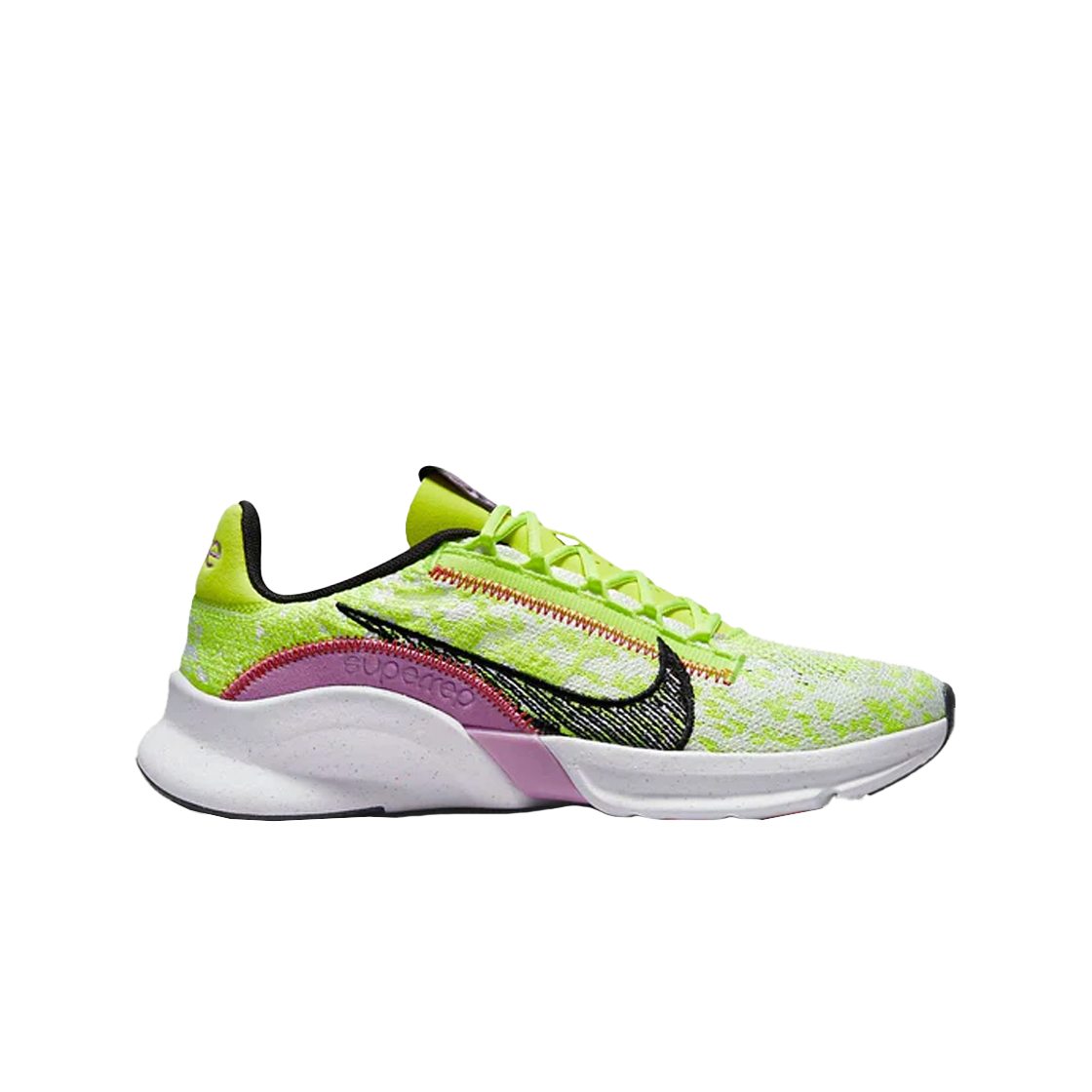 DH3393-700 (W) Nike SuperRep Go 3 Next Nature Volt Rush Fuchsia