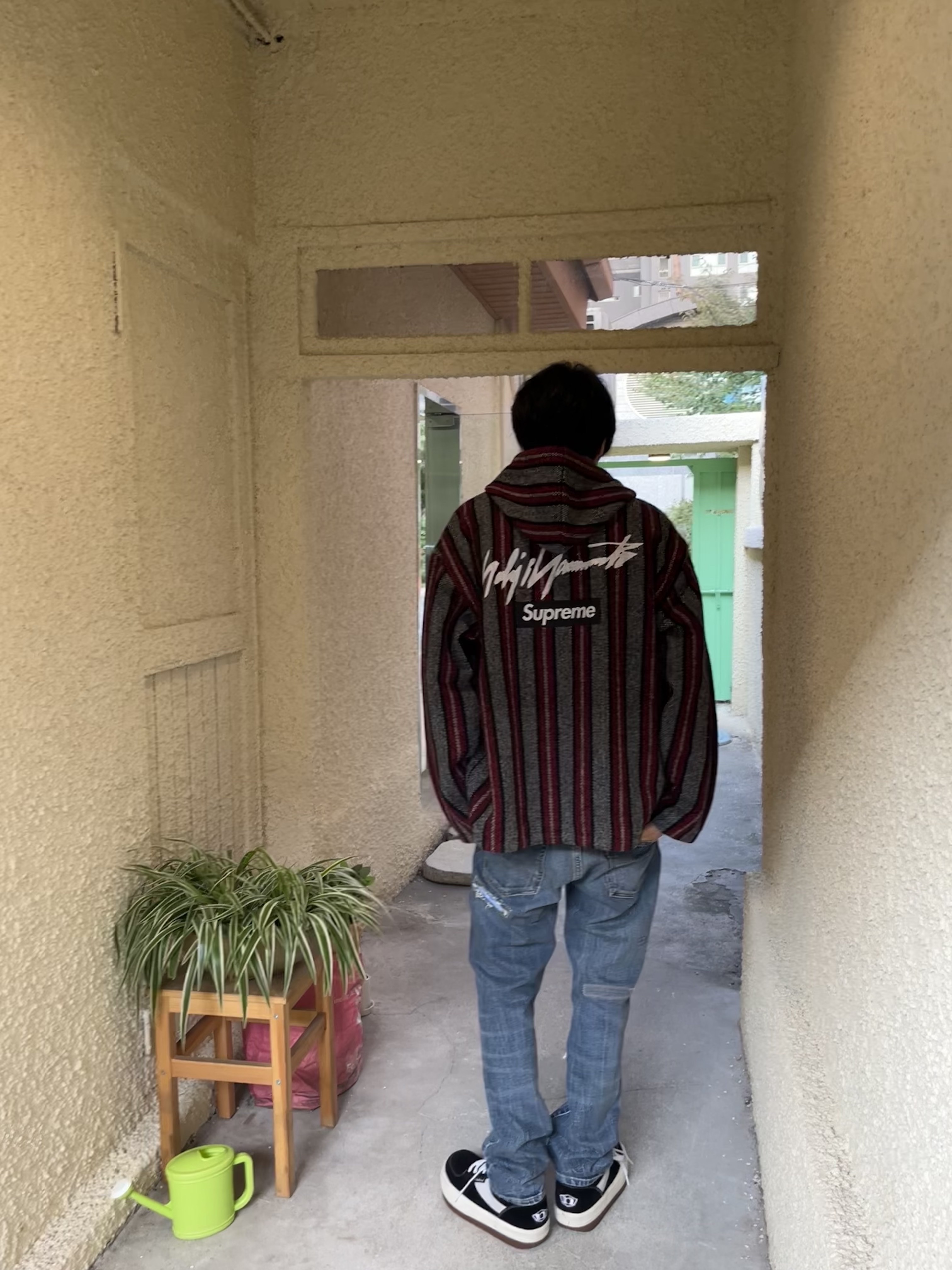 Supreme x Yohji Yamamoto Baja Jacket Red - 22FW 착용 스타일