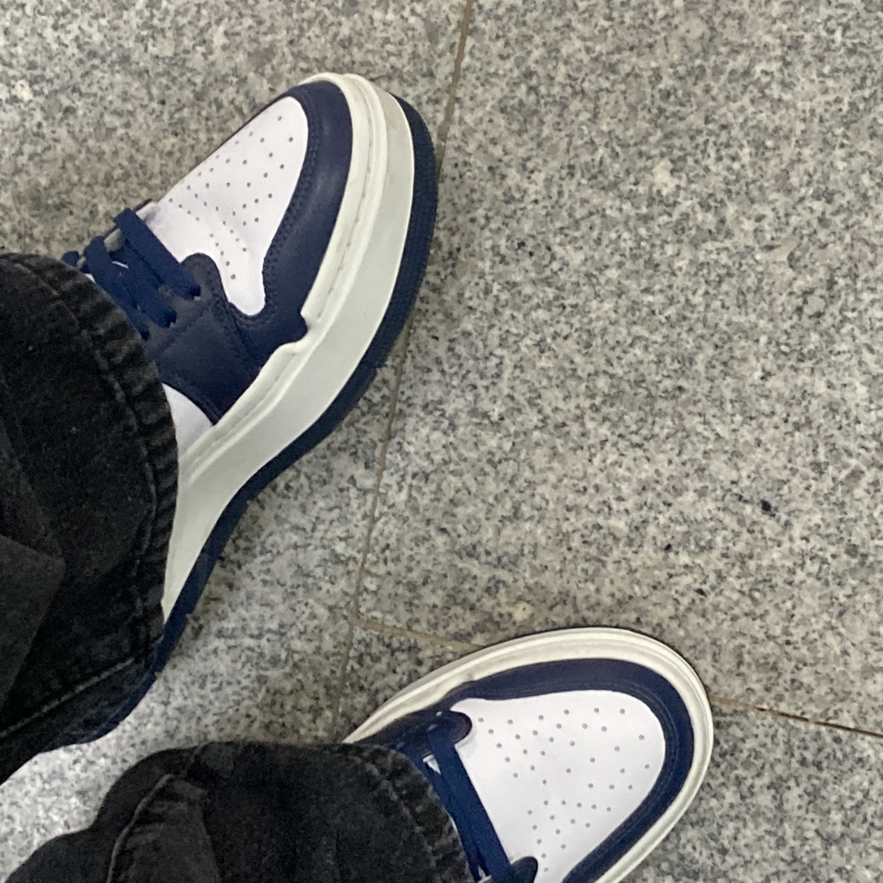 (W) Jordan 1 Elevate Low Midnight Navy 착용 스타일