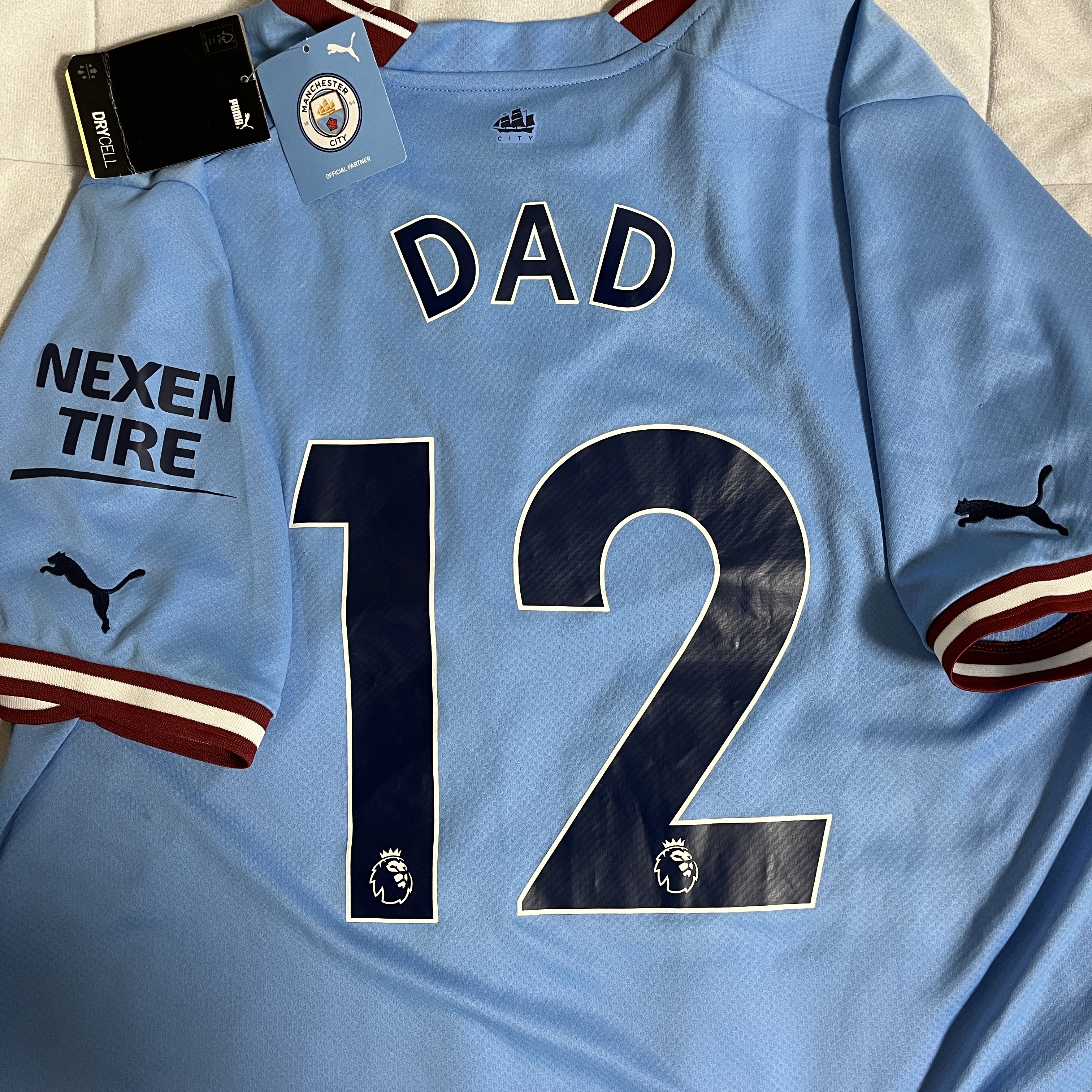 Puma Manchester City 2022/23 Home Jersey Team Light Blue (Non Marking Ver.) 착용 스타일