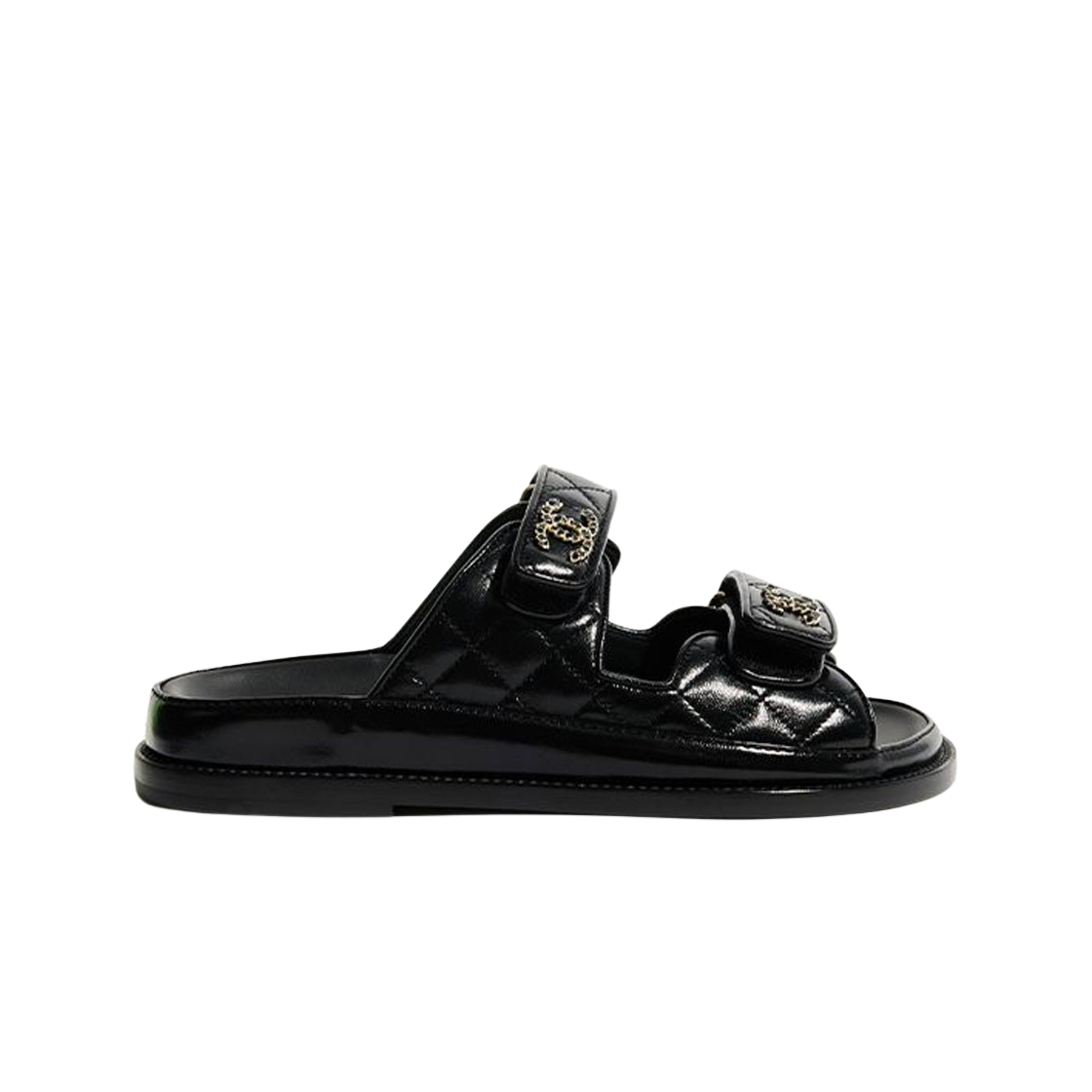 (W) 샤넬 뮬 램스킨 & 블랙((W) Chanel Mules Lambskin & Black)