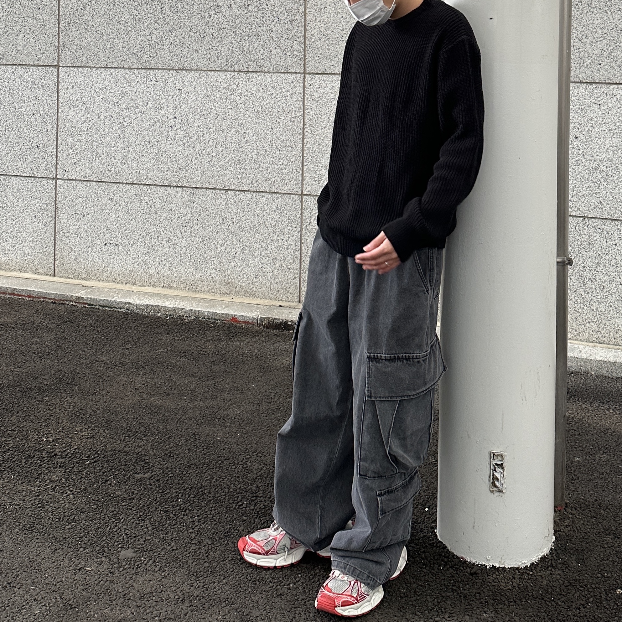 Balenciaga 3XL Sneakers White Red 착용 스타일 - 3