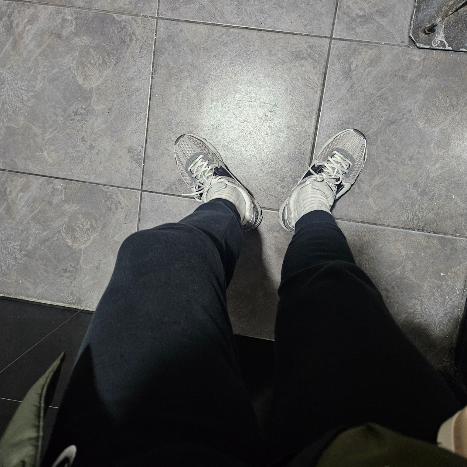 (W) Nike Zoom Vomero 5 Cobblestone and Flat Pewter 착용 스타일