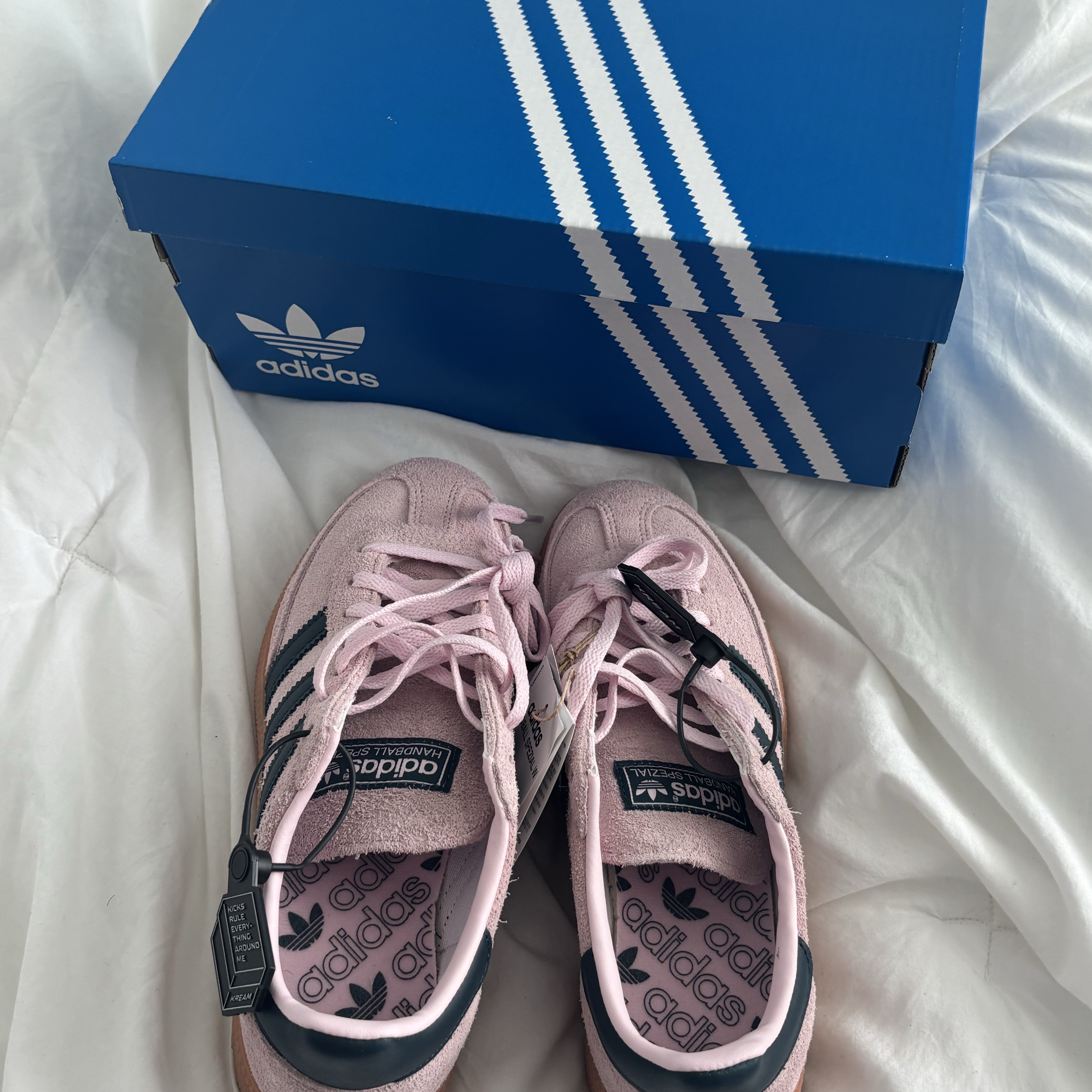 (W) Adidas Spezial Handball Clear Pink 착용 스타일
