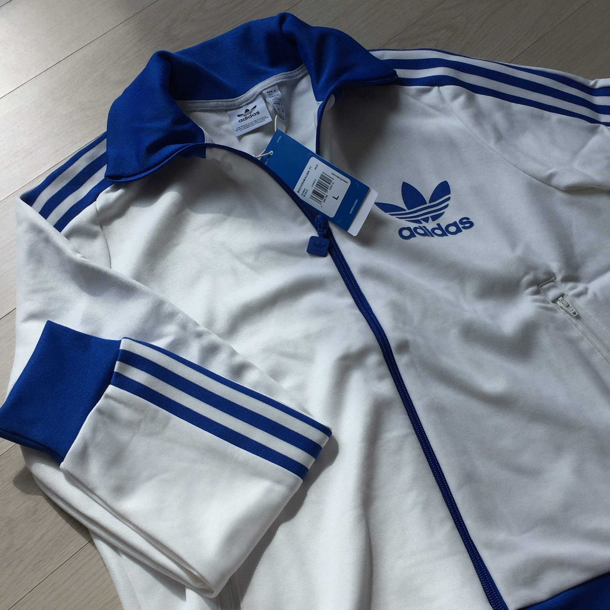 (W) Adidas Originals Beckenbauer Track Top Cloud White - KR Sizing 착용 스타일 - 1