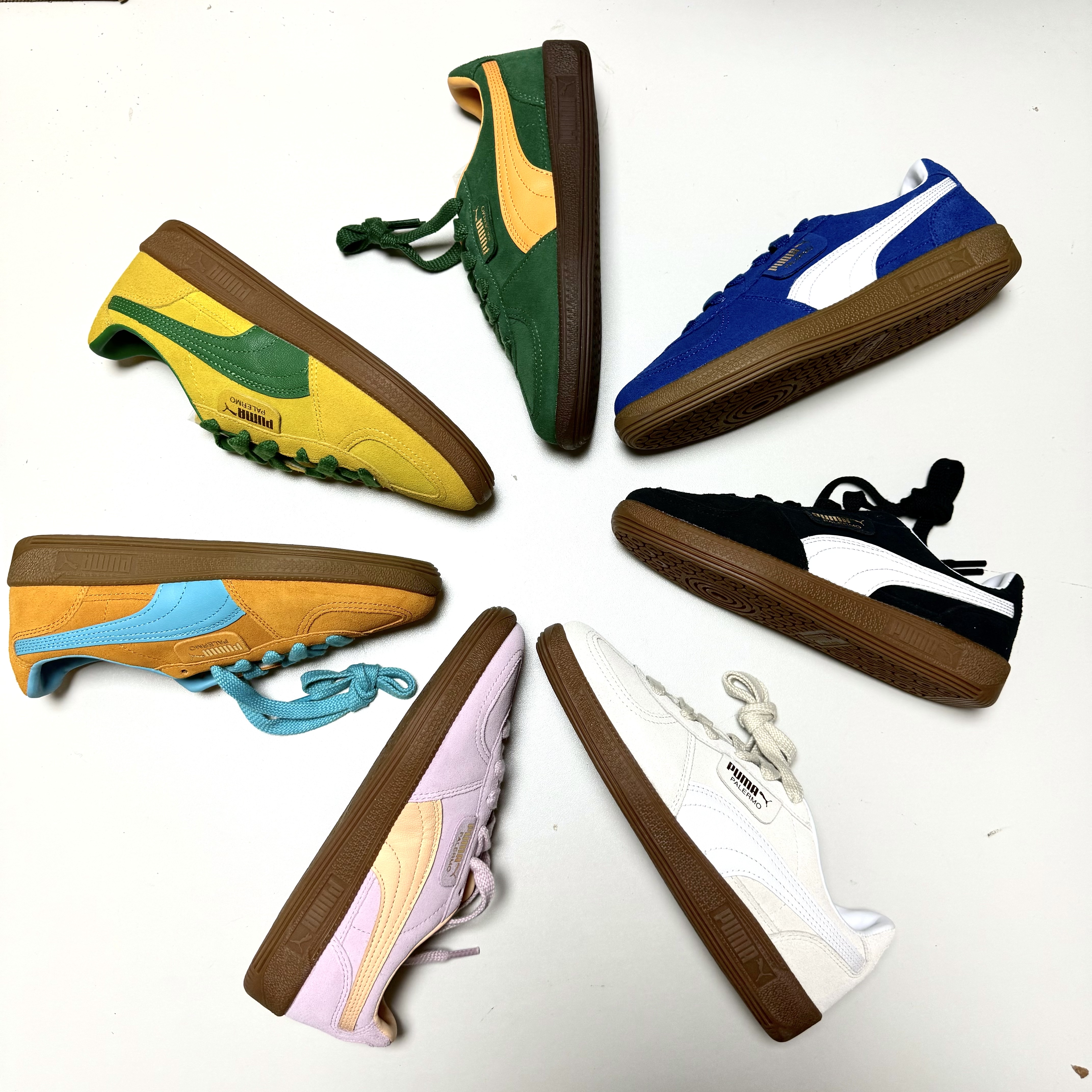 Puma Palermo Cobalt Glaze White, Puma Palermo Vine Clementine 착용 스타일