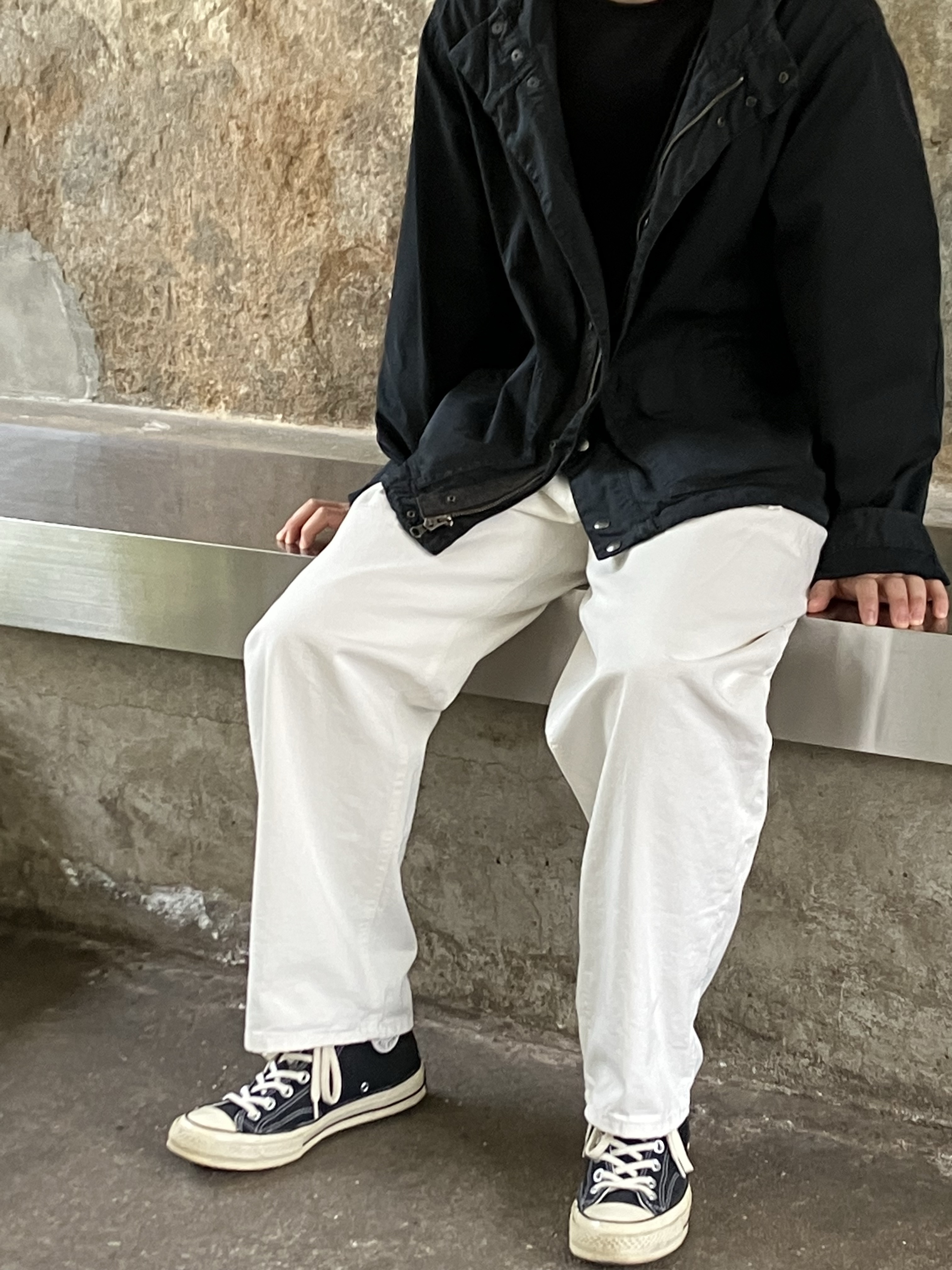 Converse Chuck 70 Hi Black 착용 스타일 - 2