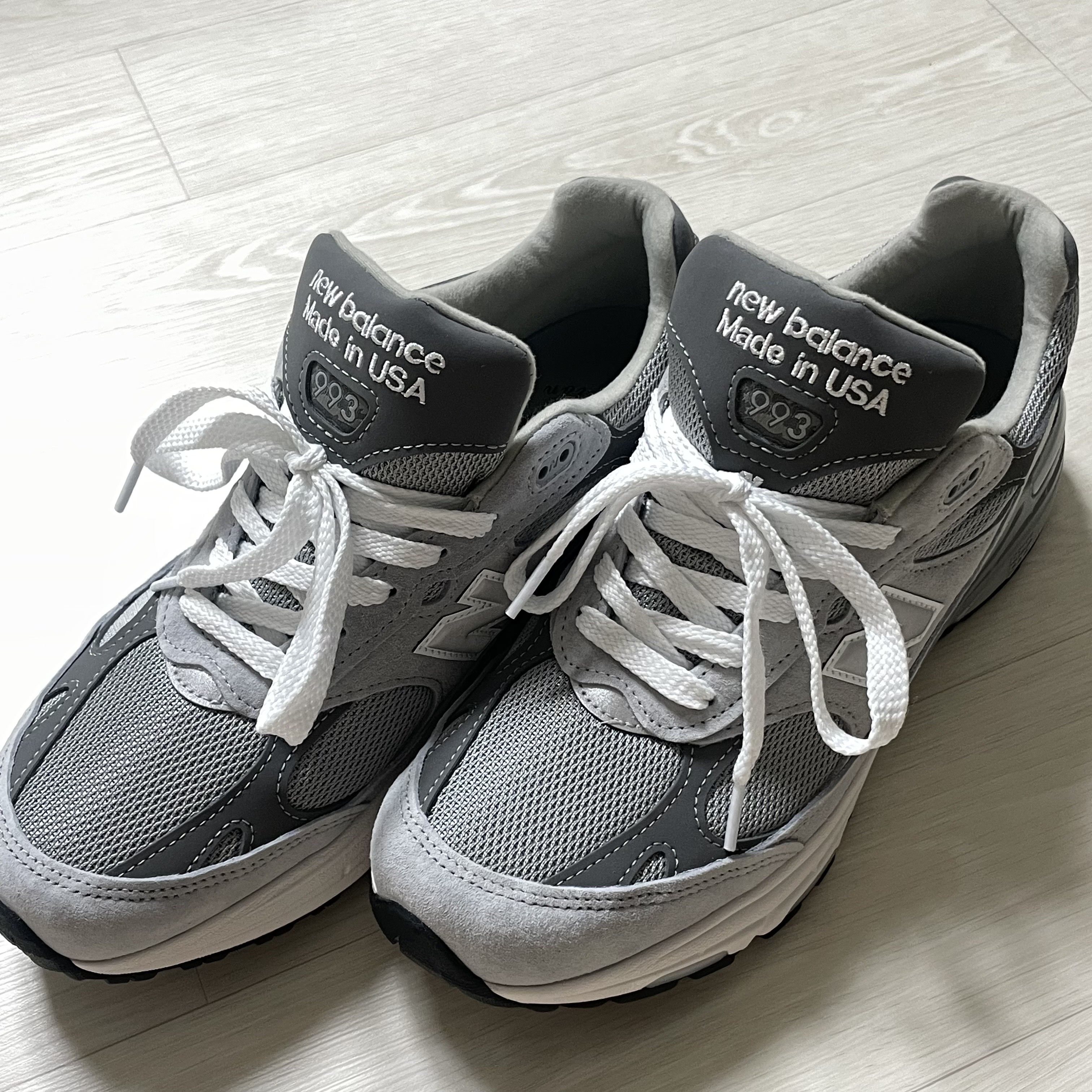 New Balance 993 Made in USA Grey - D Standard 착용 스타일