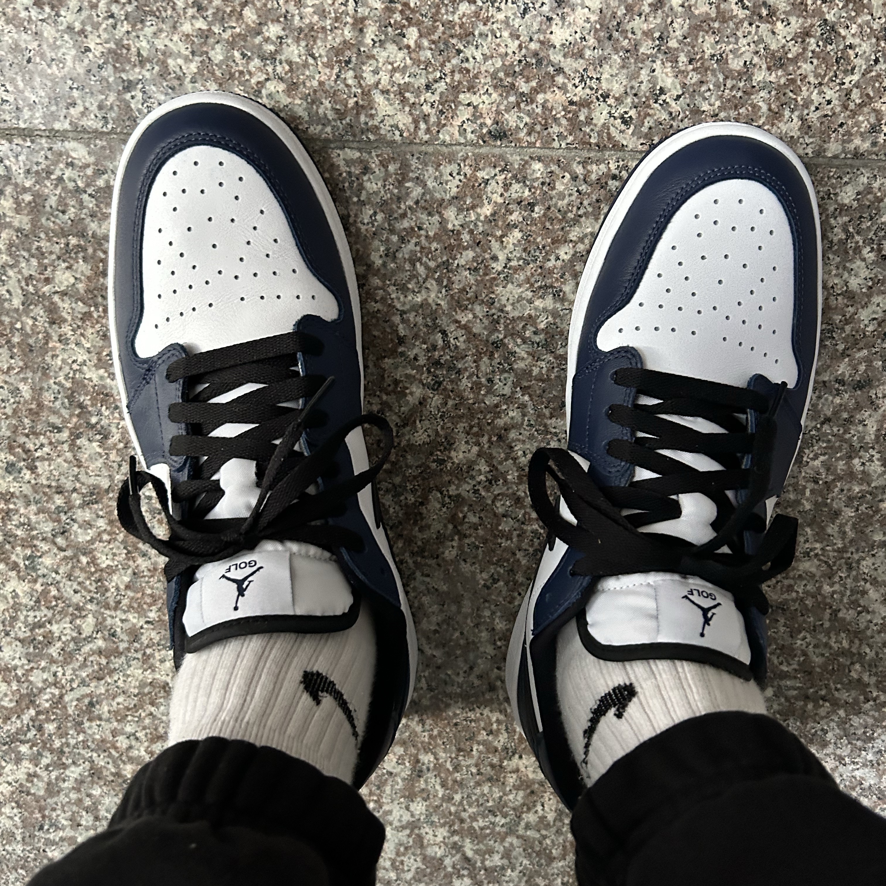 Jordan 1 Low Golf Midnight Navy 착용 스타일