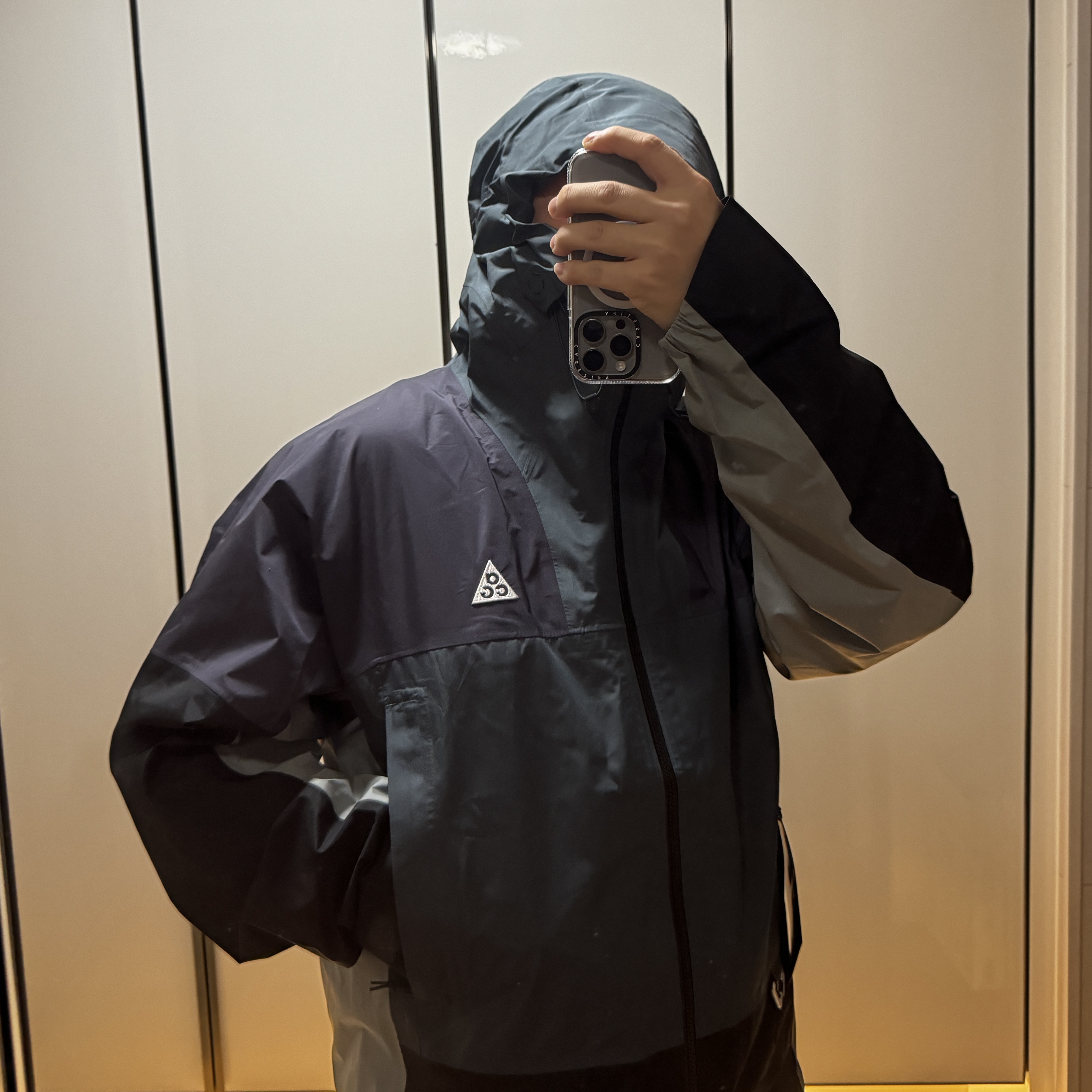 Nike ACG Storm-Fit ADV Chain of Craters Jacket Faded Spruce Black - US/EU 착용 스타일