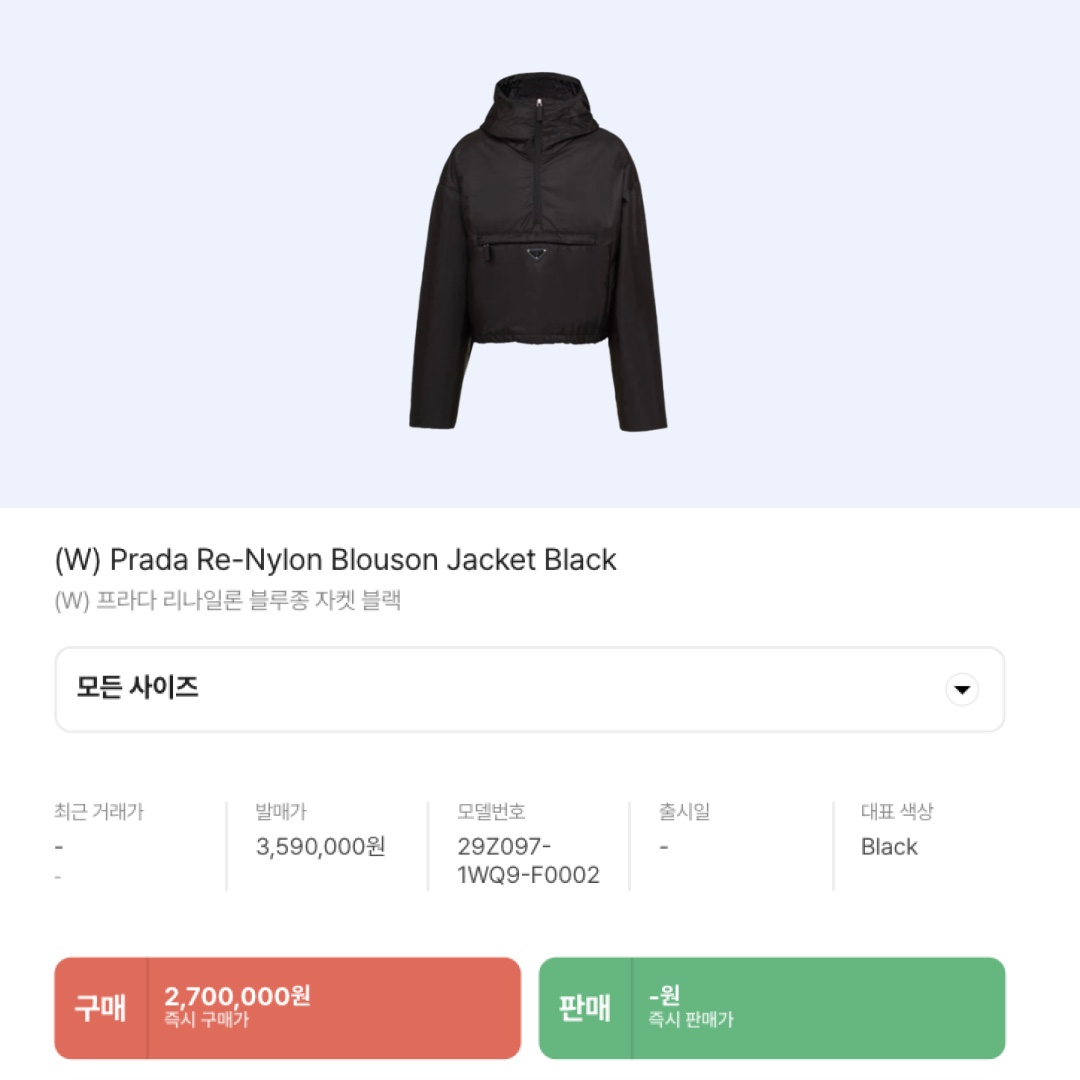 Prada Re-Nylon Blouson Jacket Black 착용 스타일 - 2