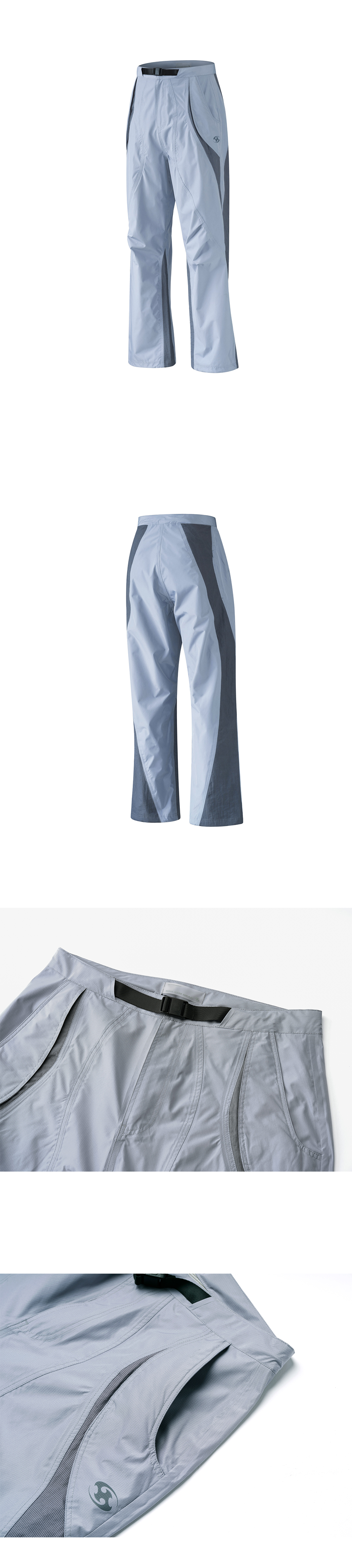 산산기어 윈드 쉴디드 팬츠 아이스 그레이 - 24SS | Sansan Gear