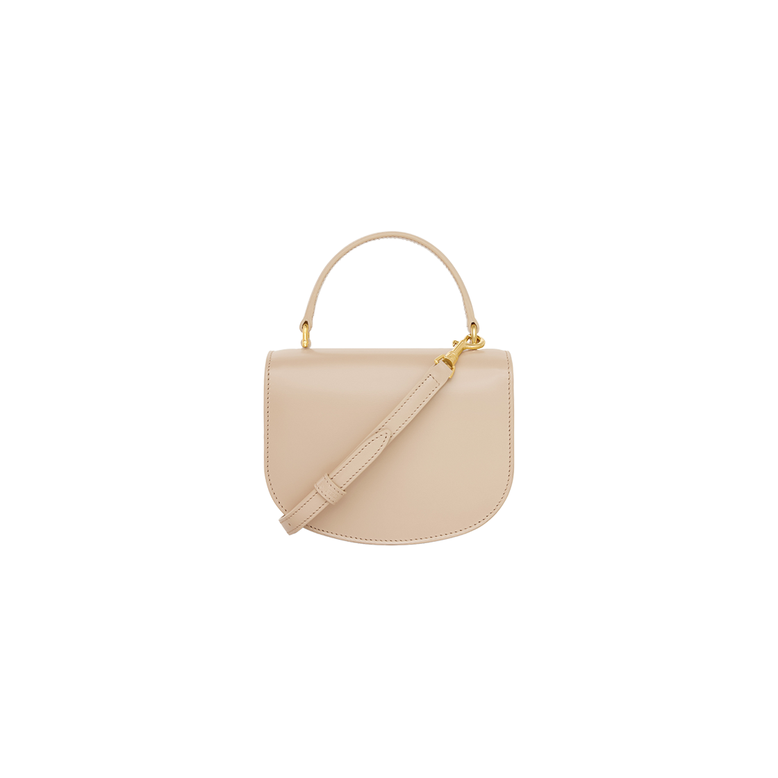 Celine Mini Besace Clea in Shiny Calfskin Nude 상세 이미지 3