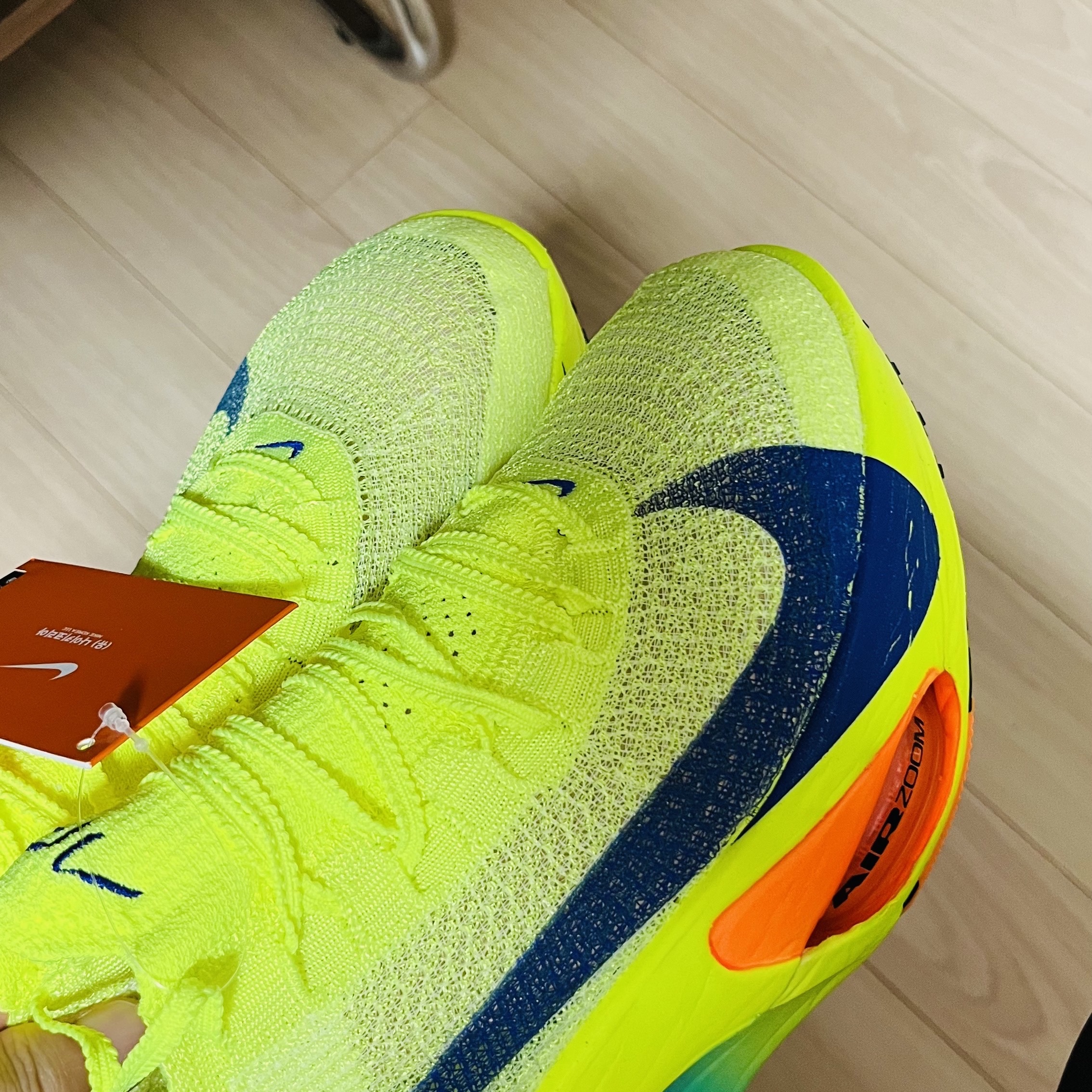 Nike Air Zoom Alphafly Next% 3 Volt 착용 스타일