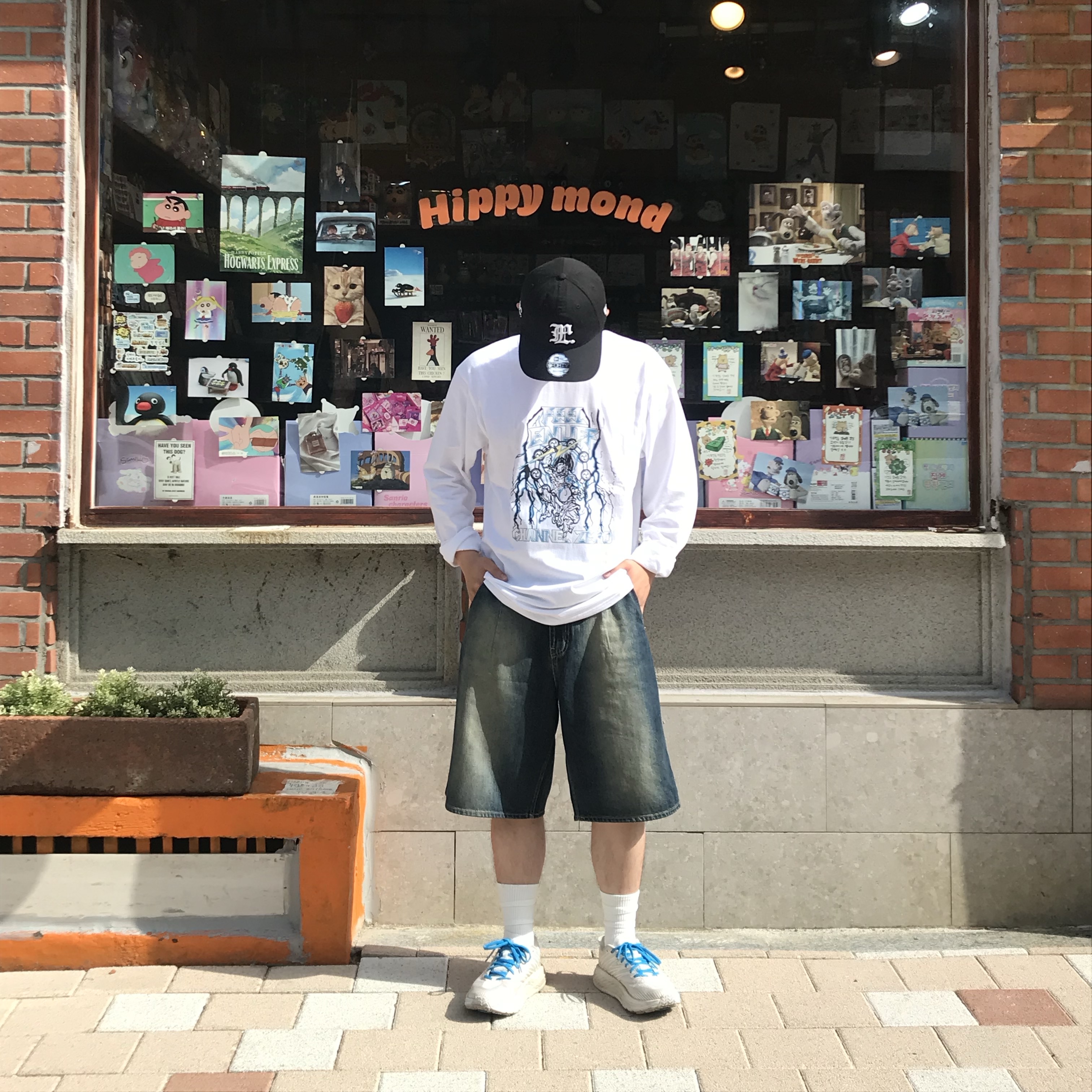 Hoka x Thisisneverthat Speedgoat 4 Marshmallow 착용 스타일 - 1