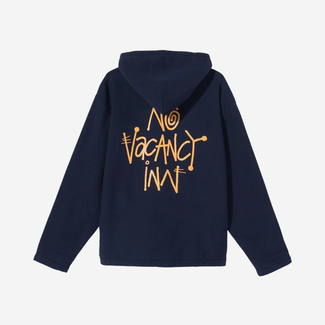 Stussy x No Vacancy Inn Fleece Hoodie Navy 상세 이미지 1