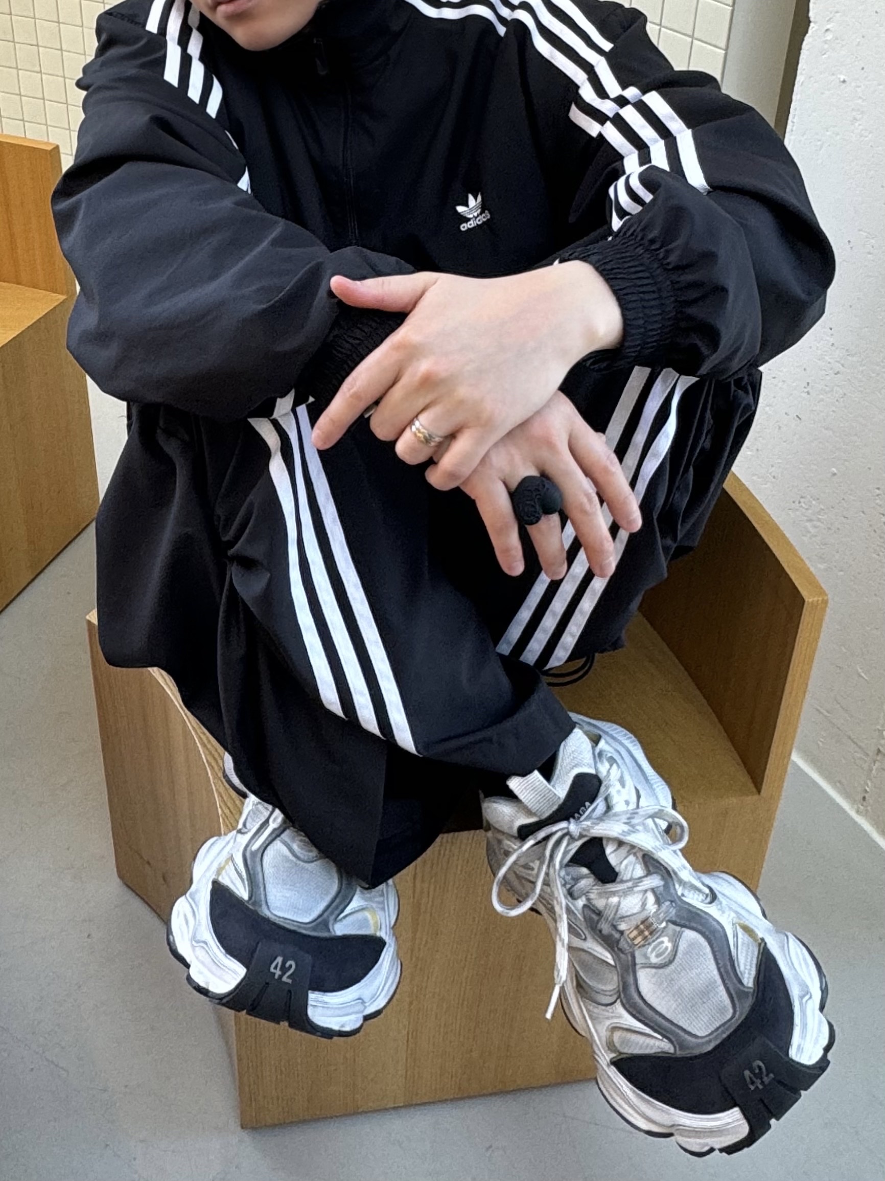 Balenciaga Cargo Sneakers White Grey, Balenciaga Cargo Sneakers Grey White Blue ์ฐฉ์ฉ ์คํ์ผ - 3