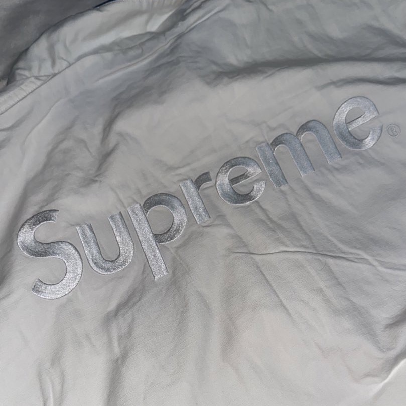 Supreme x Umbro Cotton Ripstop Track Jacket White - 23FW 착용 스타일 - 2