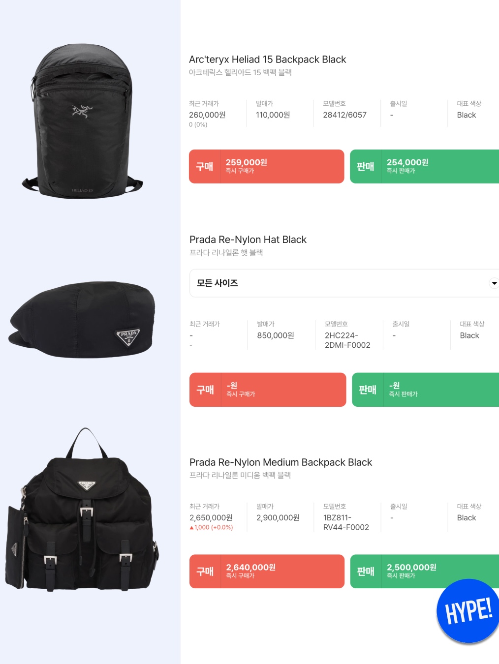 Arc'teryx Heliad 15 Backpack Black, Prada Re-Nylon Hat Black 착용 스타일 - 9