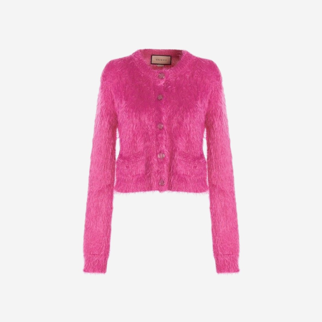 (W) Gucci Brushed Wool Knit Cardigan Pink 상세 이미지 1