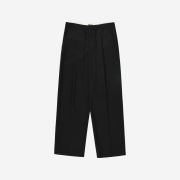 STUDIOTABLE Wool String Slacks Black