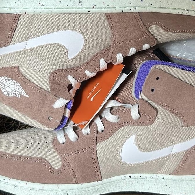 Jordan 1 Zoom Air CMFT Fossil Stone Fossil Rose 착용 스타일