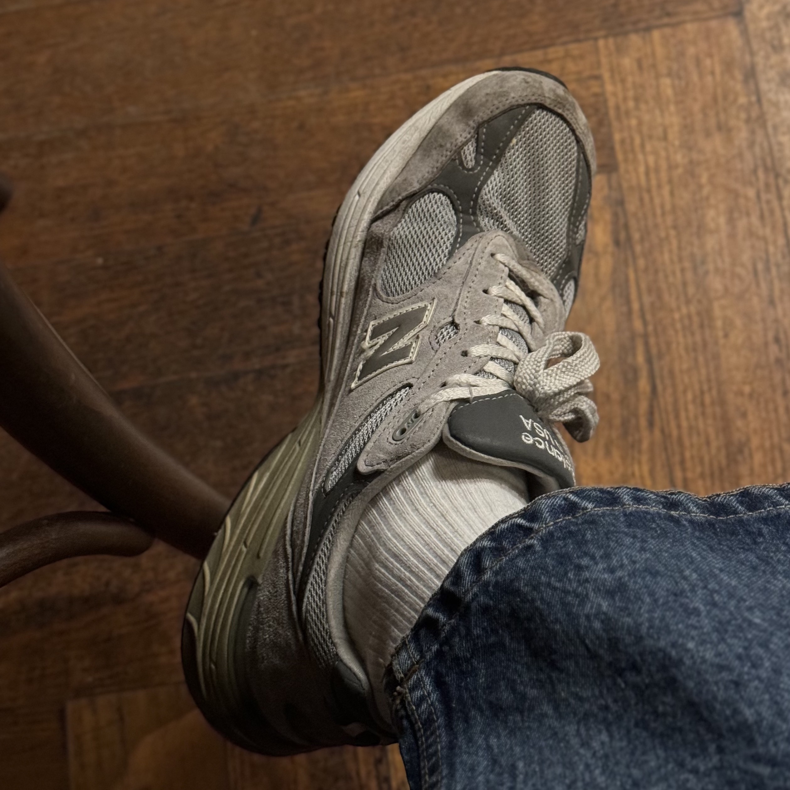 New Balance 993 Made in USA Grey - D Standard 착용 스타일
