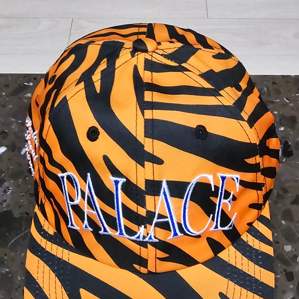 Palace Korea Cap Orange Black - 24SS 착용 스타일 - 1