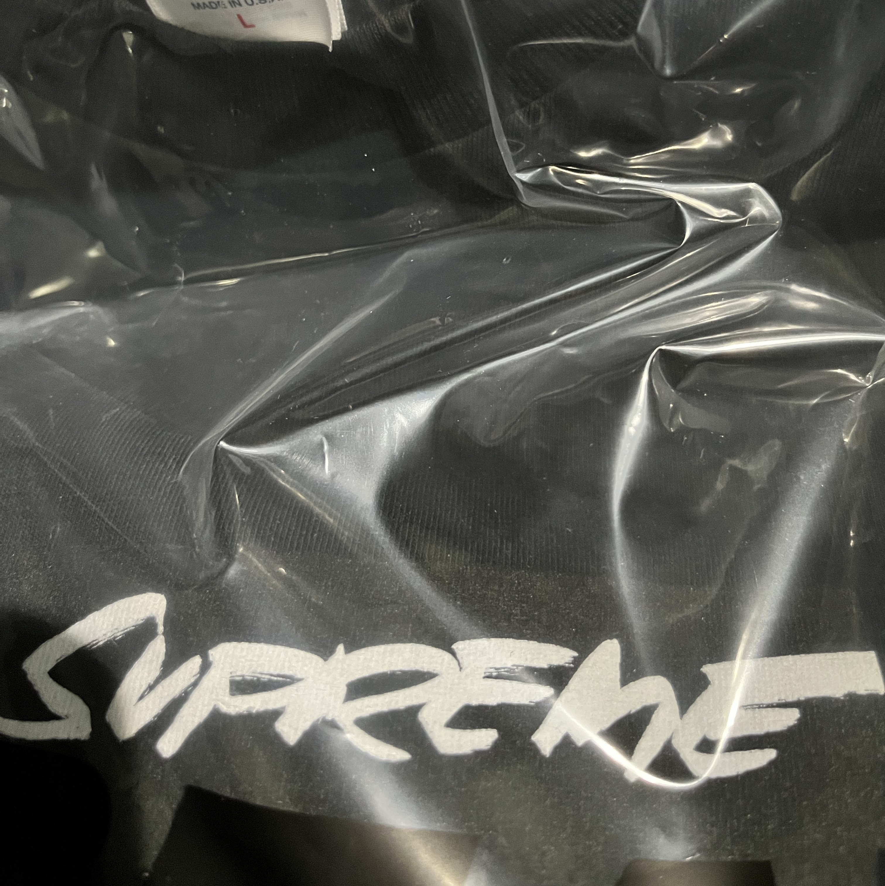 Supreme Futura Box Logo T-Shirt Black - 24SS 착용 스타일
