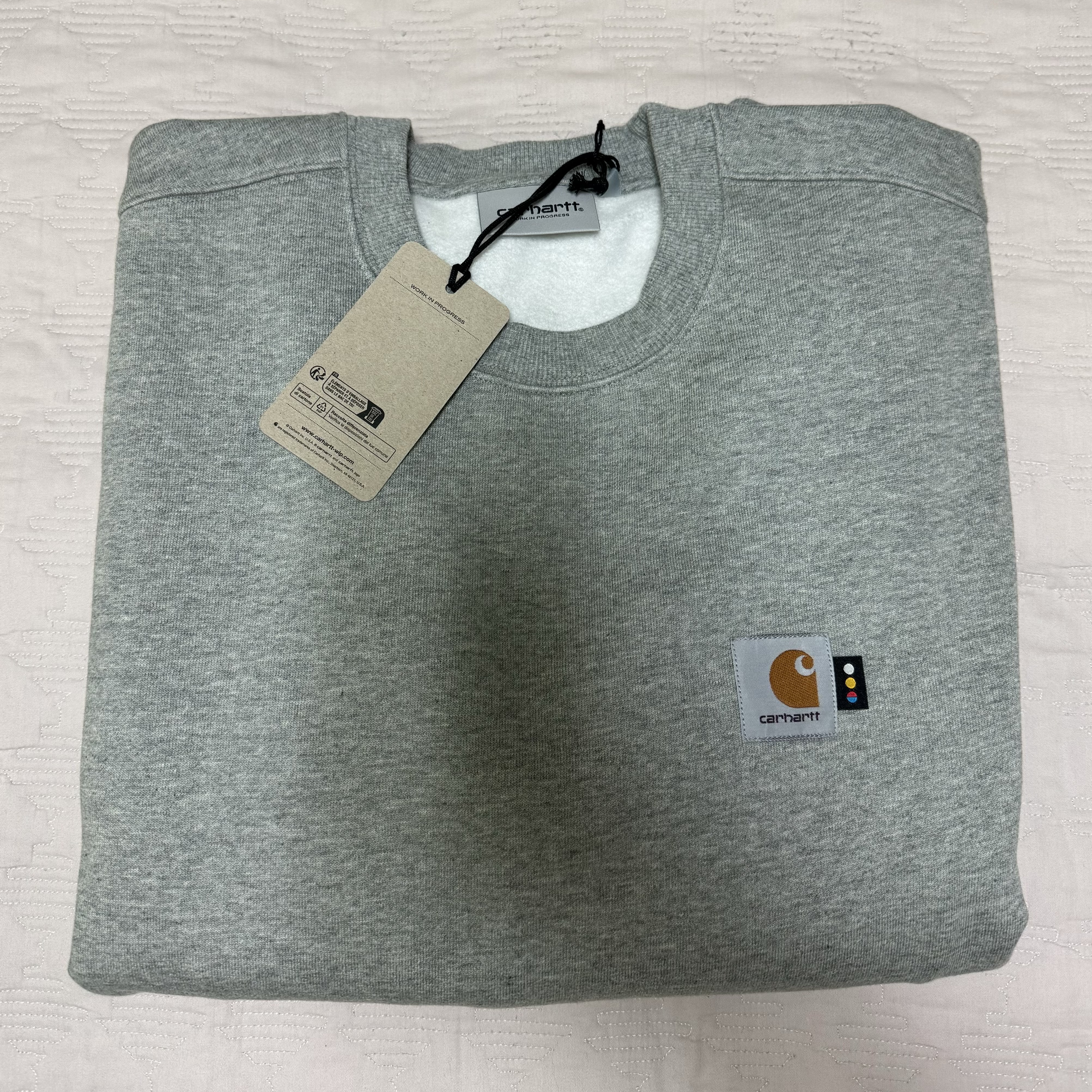 Carhartt WIP x IAB Studio Pocket Sweatshirt Grey Heather 착용 스타일