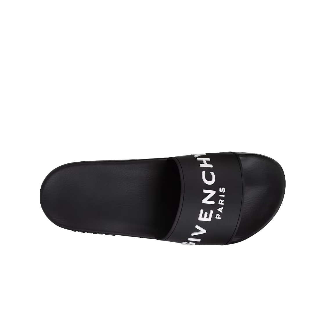 Givenchy Welcome Slide Flat Sandals in Rubber Black 상세 이미지 2