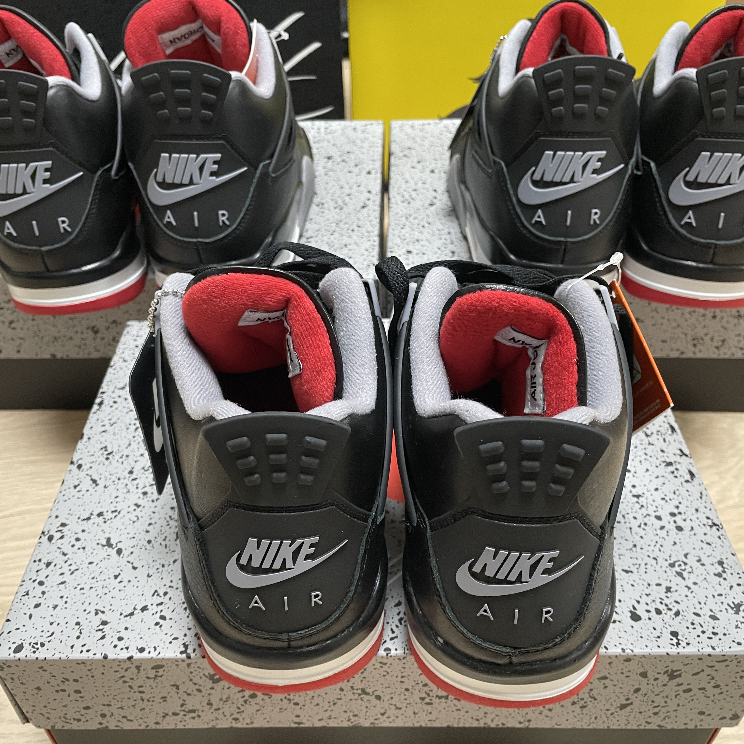 Jordan 4 Retro Bred Reimagined, (GS) Jordan 4 Retro Bred Reimagined 착용 스타일 - 2