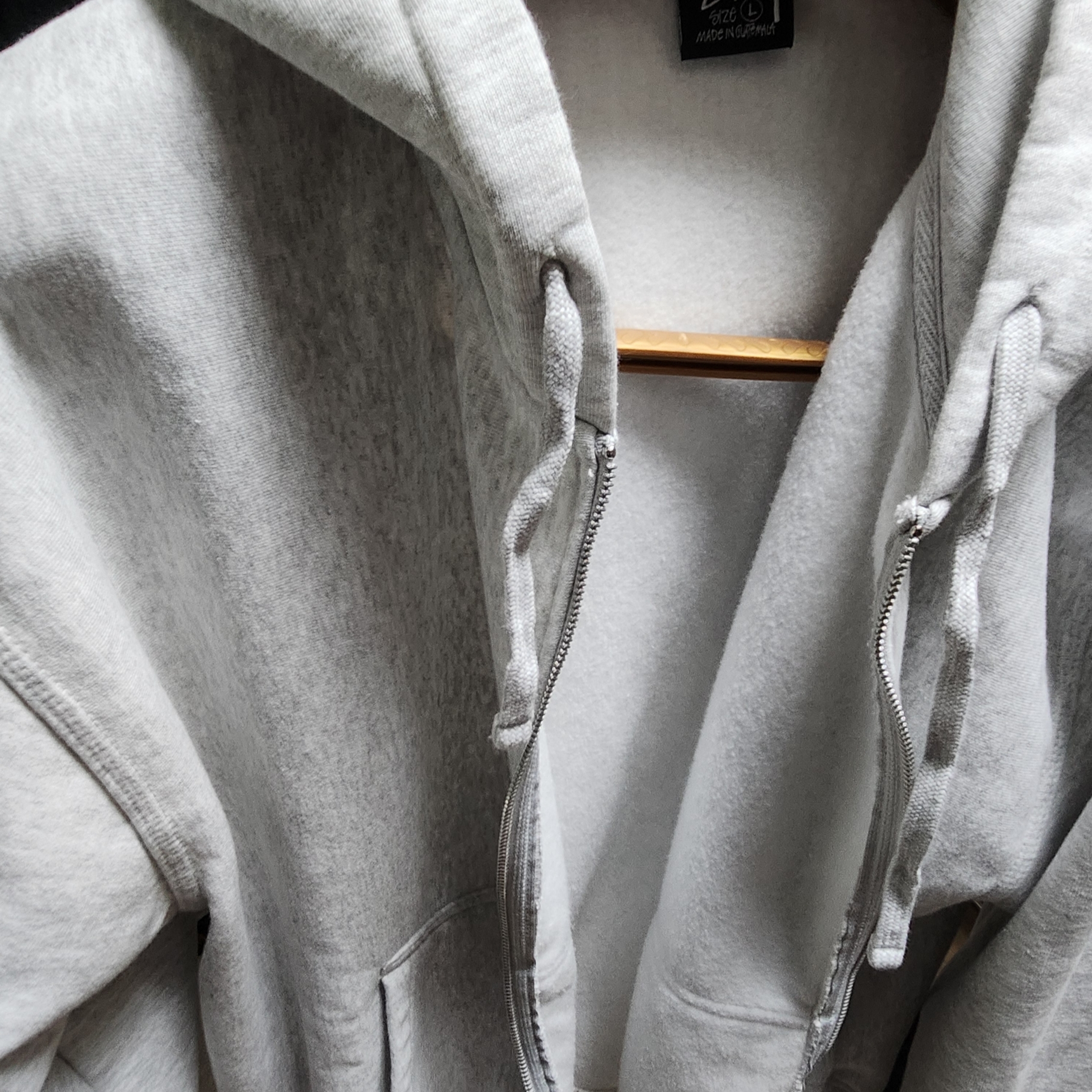Stussy Basic Stussy Zip Hoodie Ash Heather 2023 착용 스타일