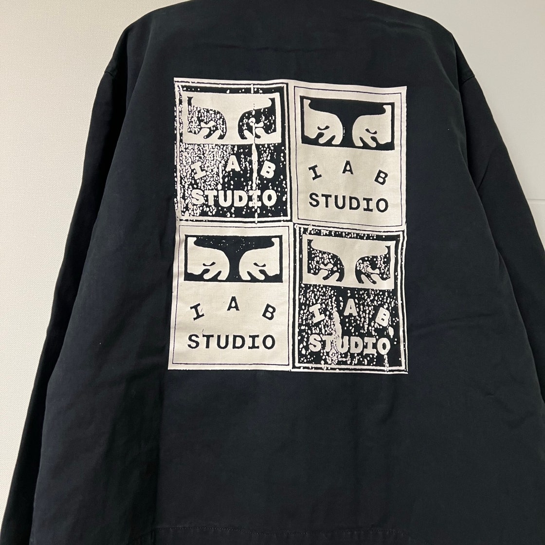 ジャージ IAB Studio x Obey Poster Zip Jacket Anthracite -shoeprize-IAB-STUDIO-X-OBEY-