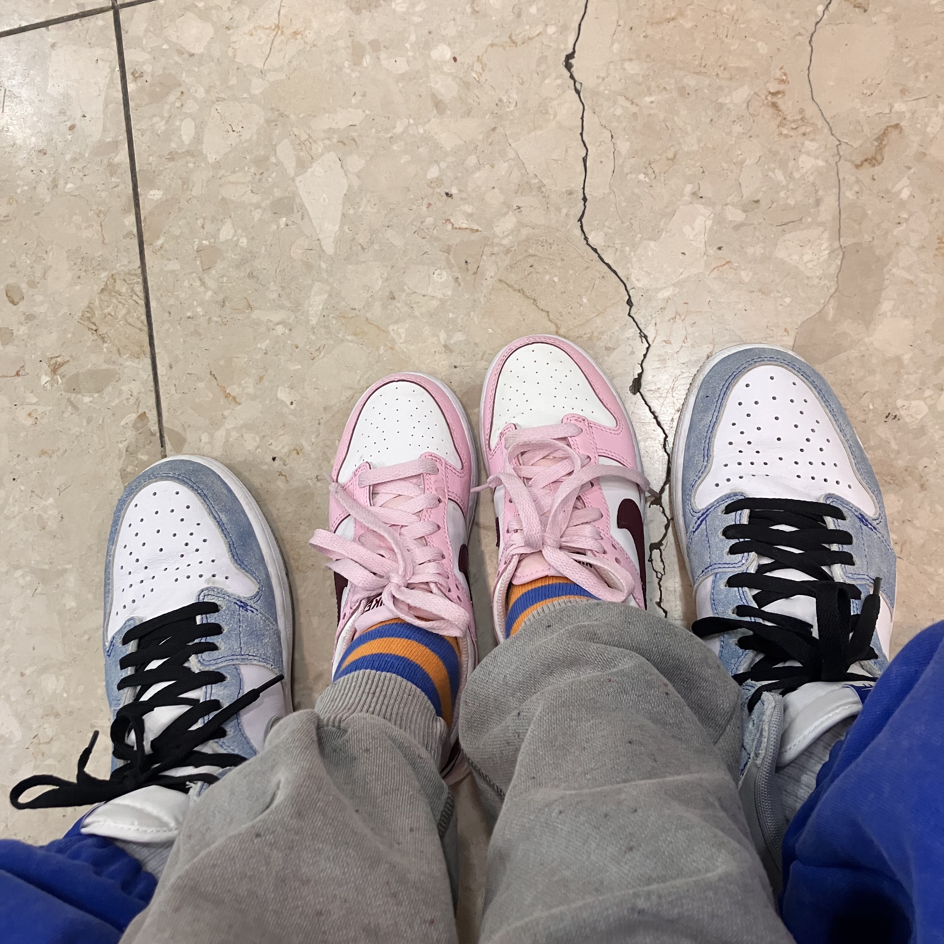 (GS) Nike Dunk Low Pink Foam 착용 스타일
