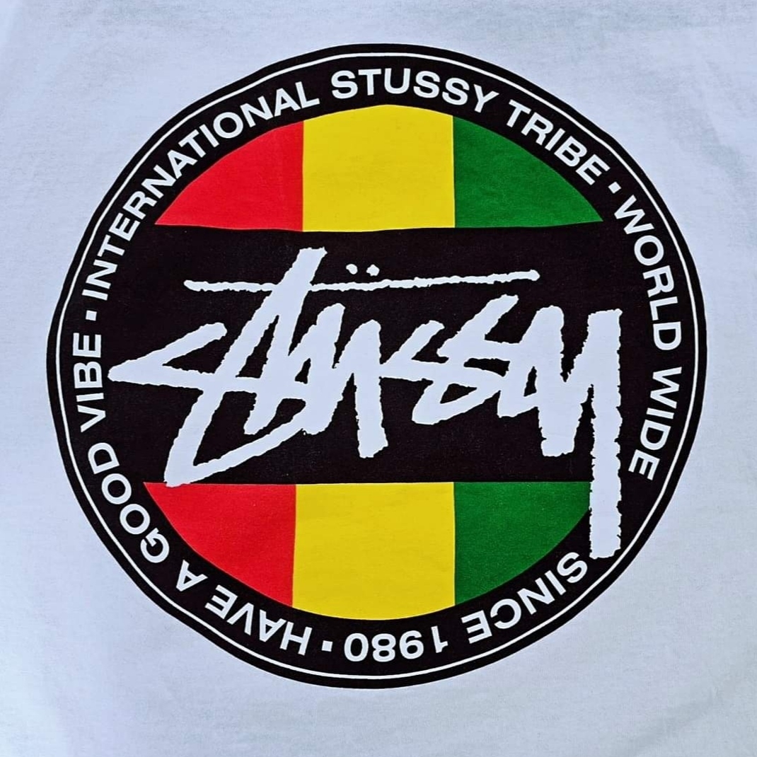 Stussy Classic Dot T-Shirt White 착용 스타일