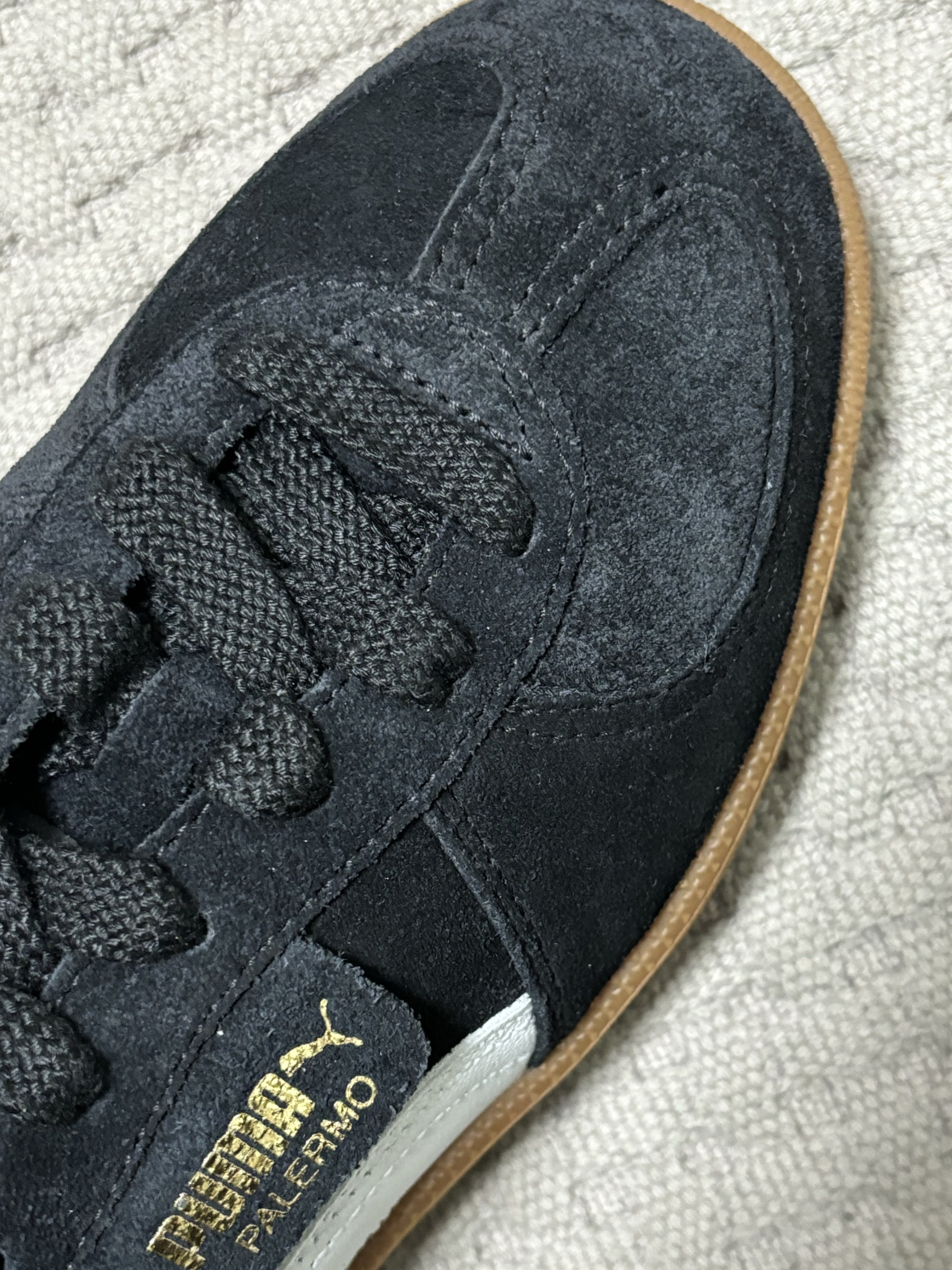 Puma Palermo Black White 착용 스타일