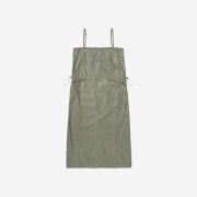 STUDIOTABLE Front Zipper Dress Khaki