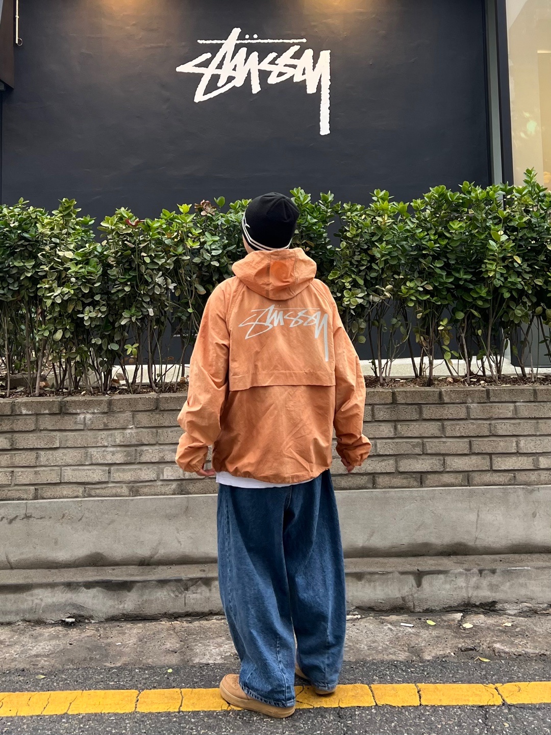Supreme x The North Face Cargo Jacket Gold - 20SS, Adidas Essential 3S Woven Windbreaker Jacket Black - KR Sizing 착용 스타일 - 7