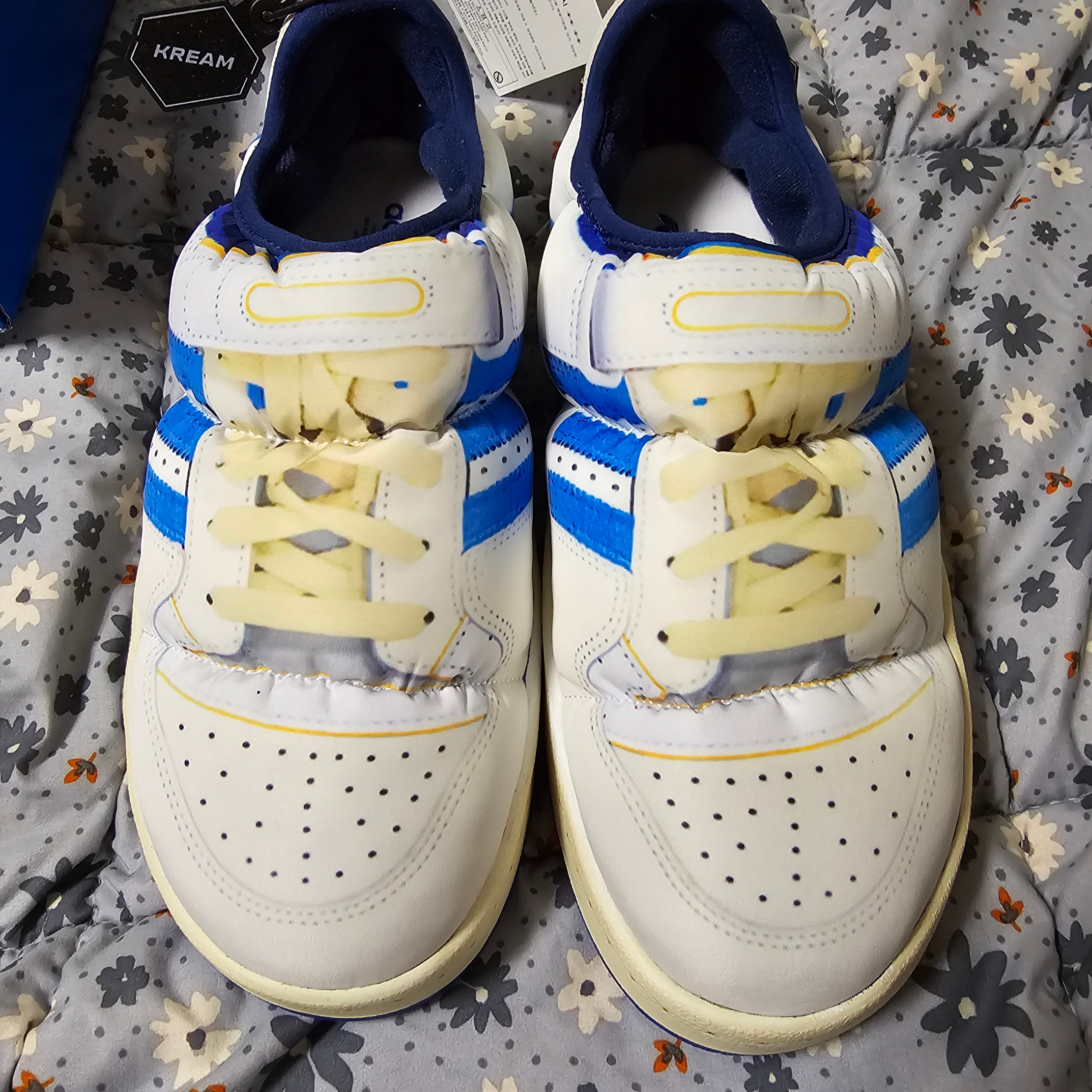 Adidas Puffylette Forum 84 Cloud White 착용 스타일 - 1