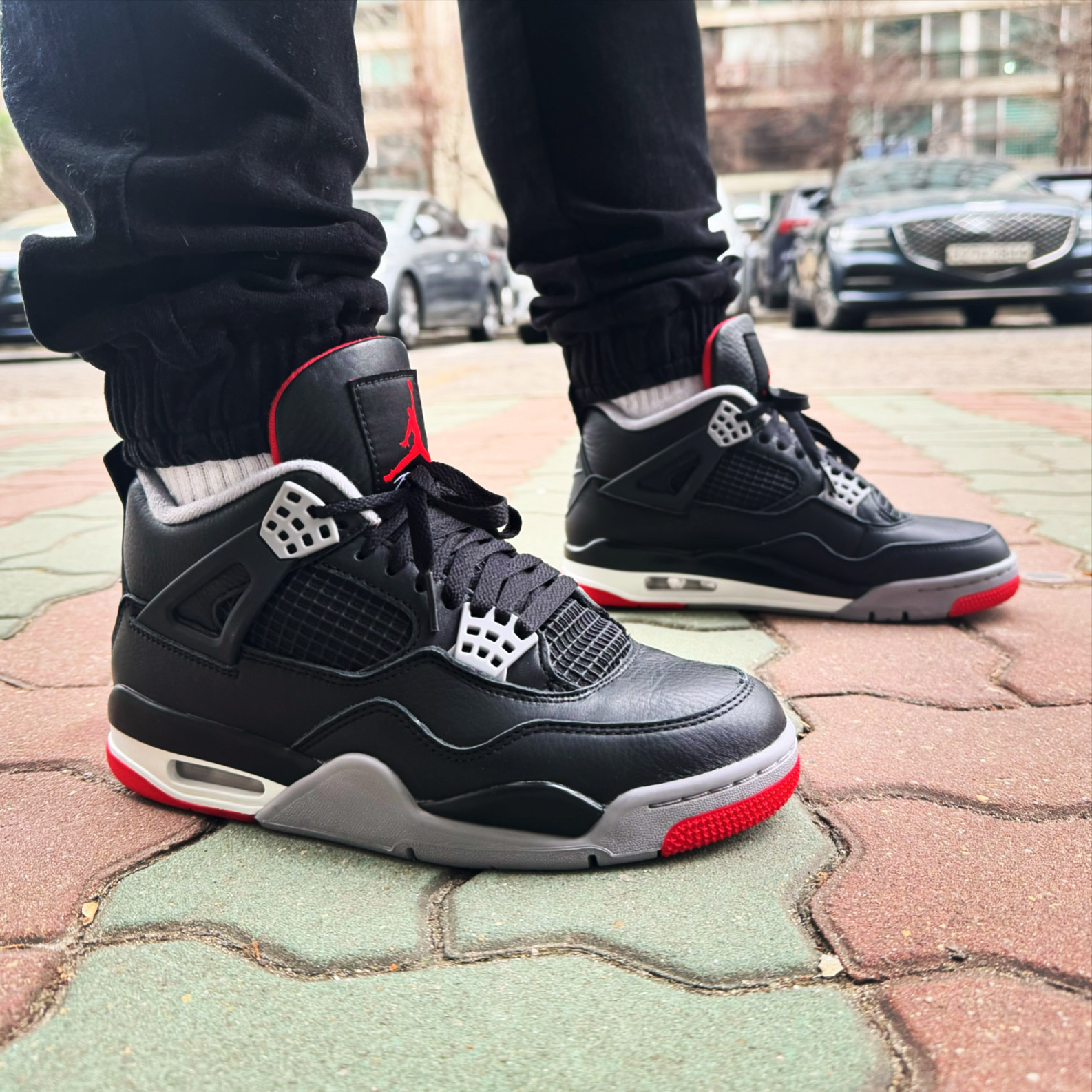 Jordan 4 Retro Bred Reimagined 착용 스타일