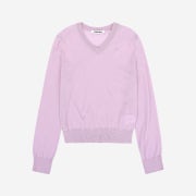 STUDIOTABLE Essential Merino Wool V Neck Knit Soft Pink